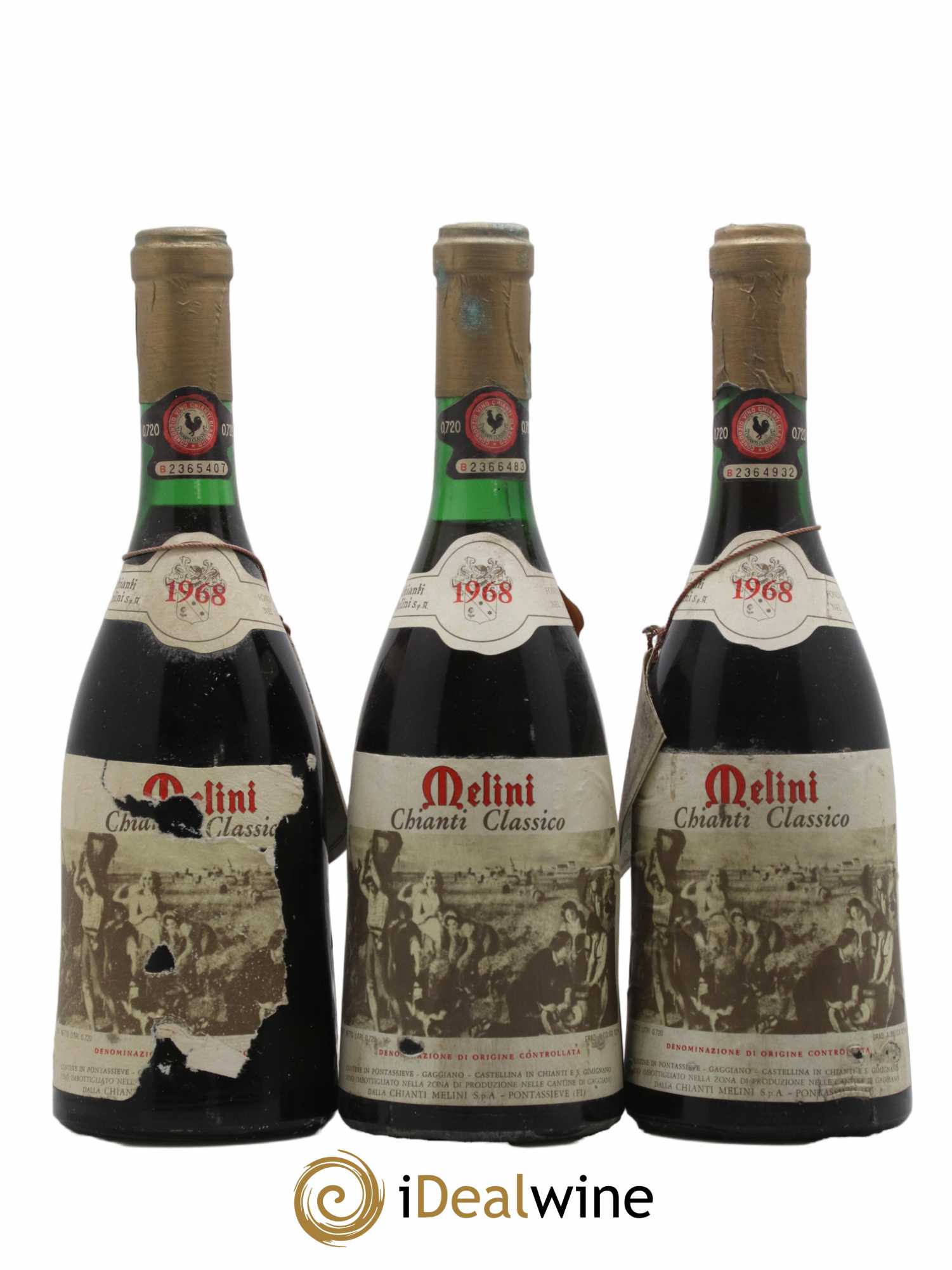 Chianti Classico DOCG 1968 - Posten von 3 Flaschen - 0