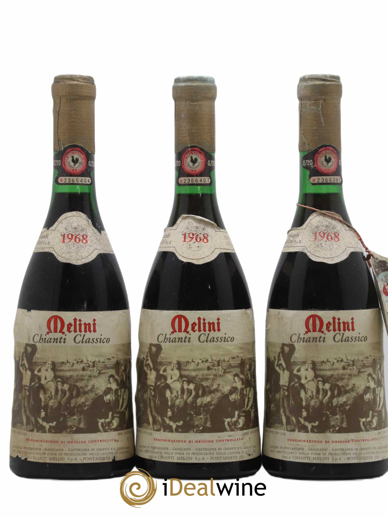 Chianti Classico DOCG 1968 - Posten von 3 Flaschen - 0