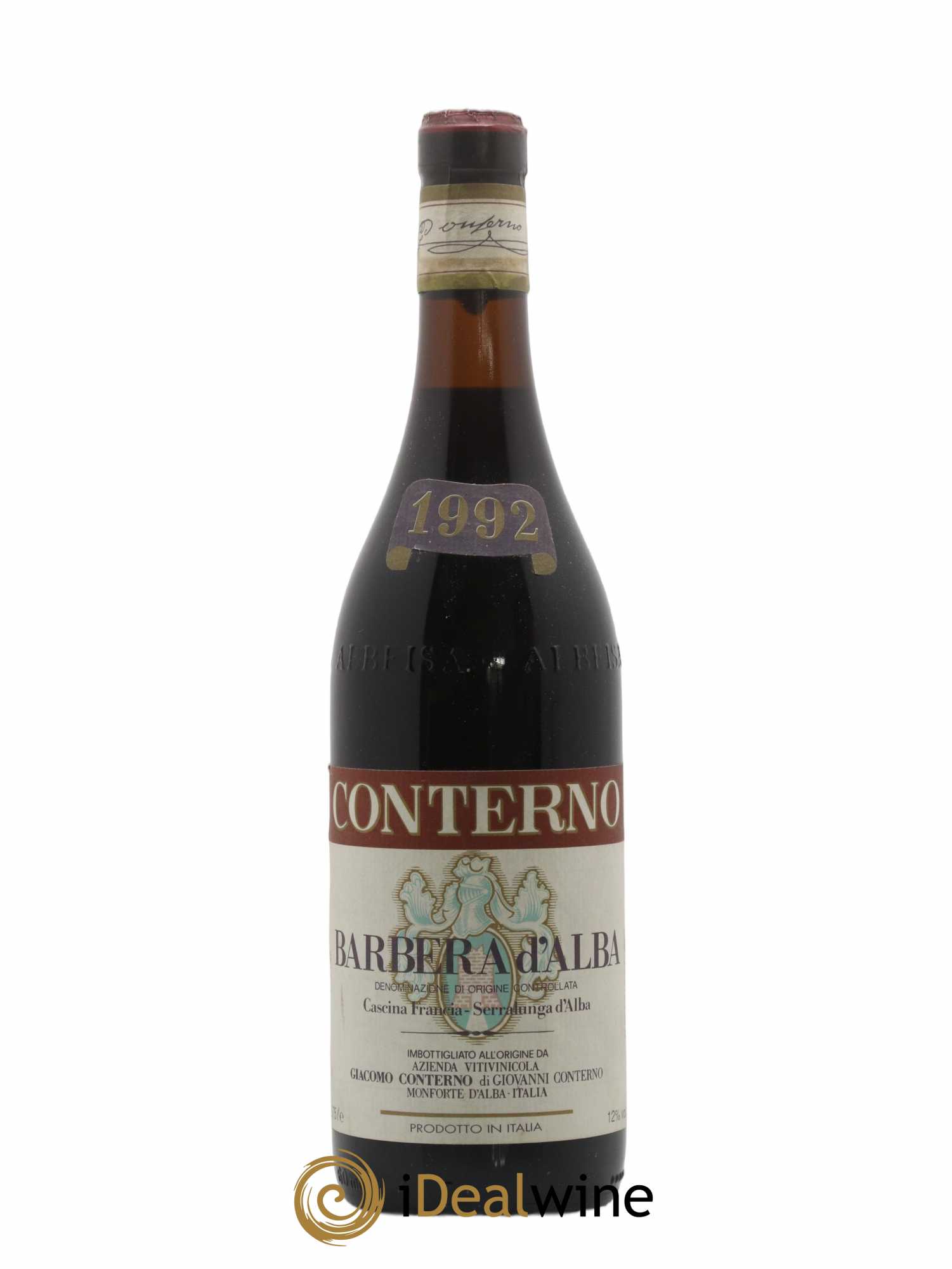 Barbera d'Alba DOC Vigna Francia Giacomo Conterno 1992 - Lot de 1 bouteille - 0