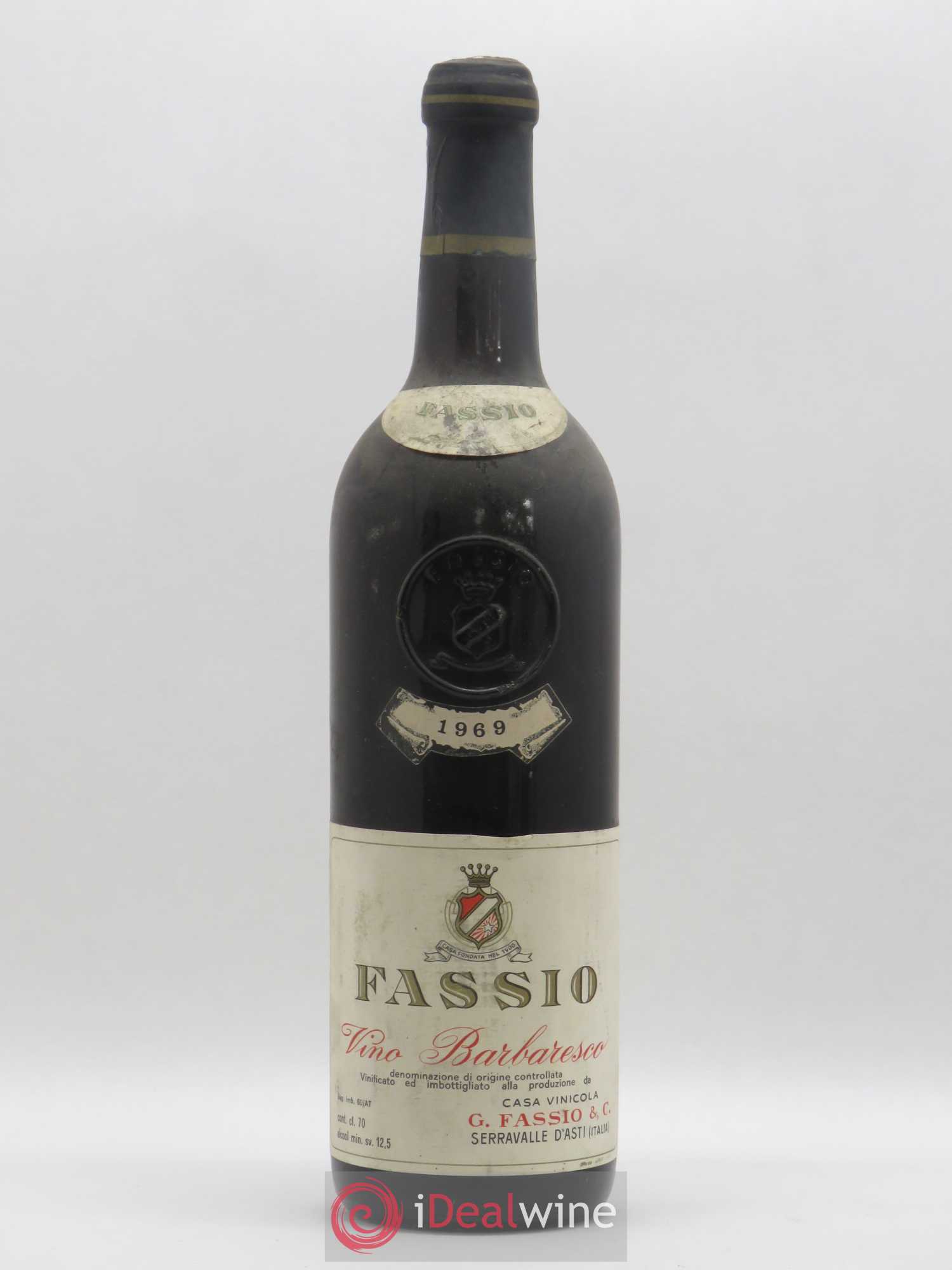 Barbaresco DOCG Fassio (sans prix de réserve) 1969 - Posten von 1 Flasche - 0