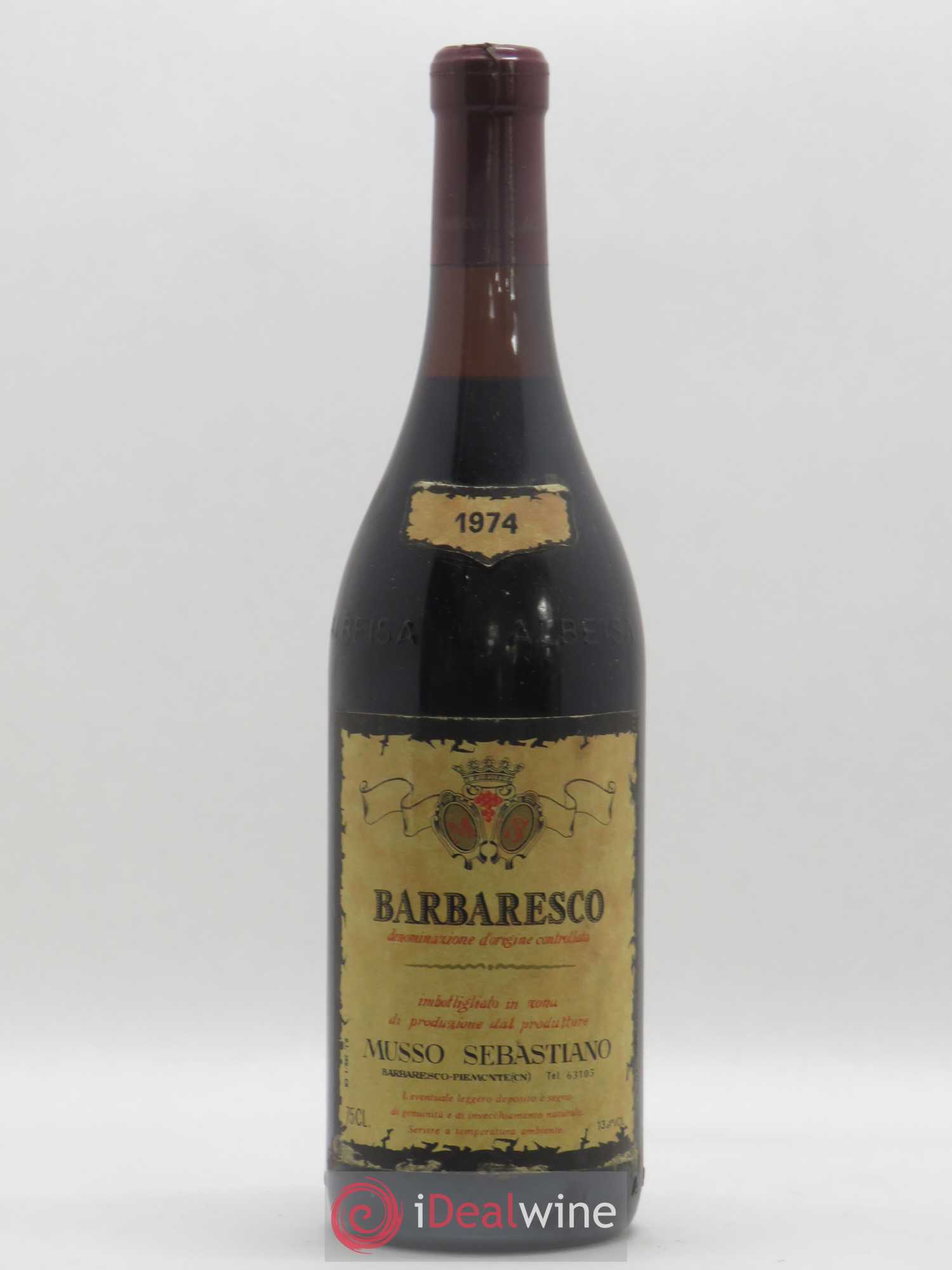 Barbaresco DOCG Musso Sebastiano (sans prix de réserve) 1974 - Posten von 1 Flasche - 0