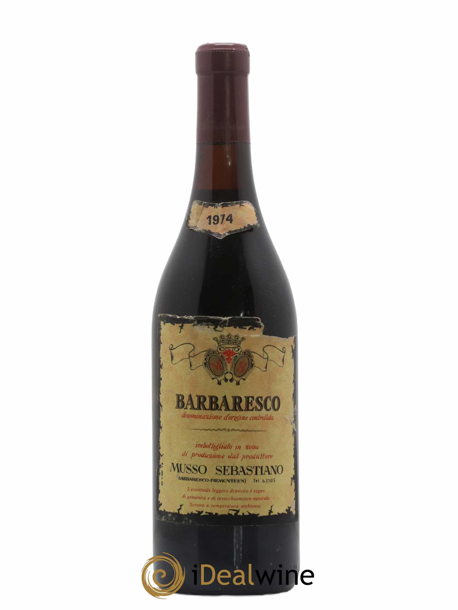 Barbaresco DOCG Musso Sebastiano 1974 - Posten von 1 Flasche - 0