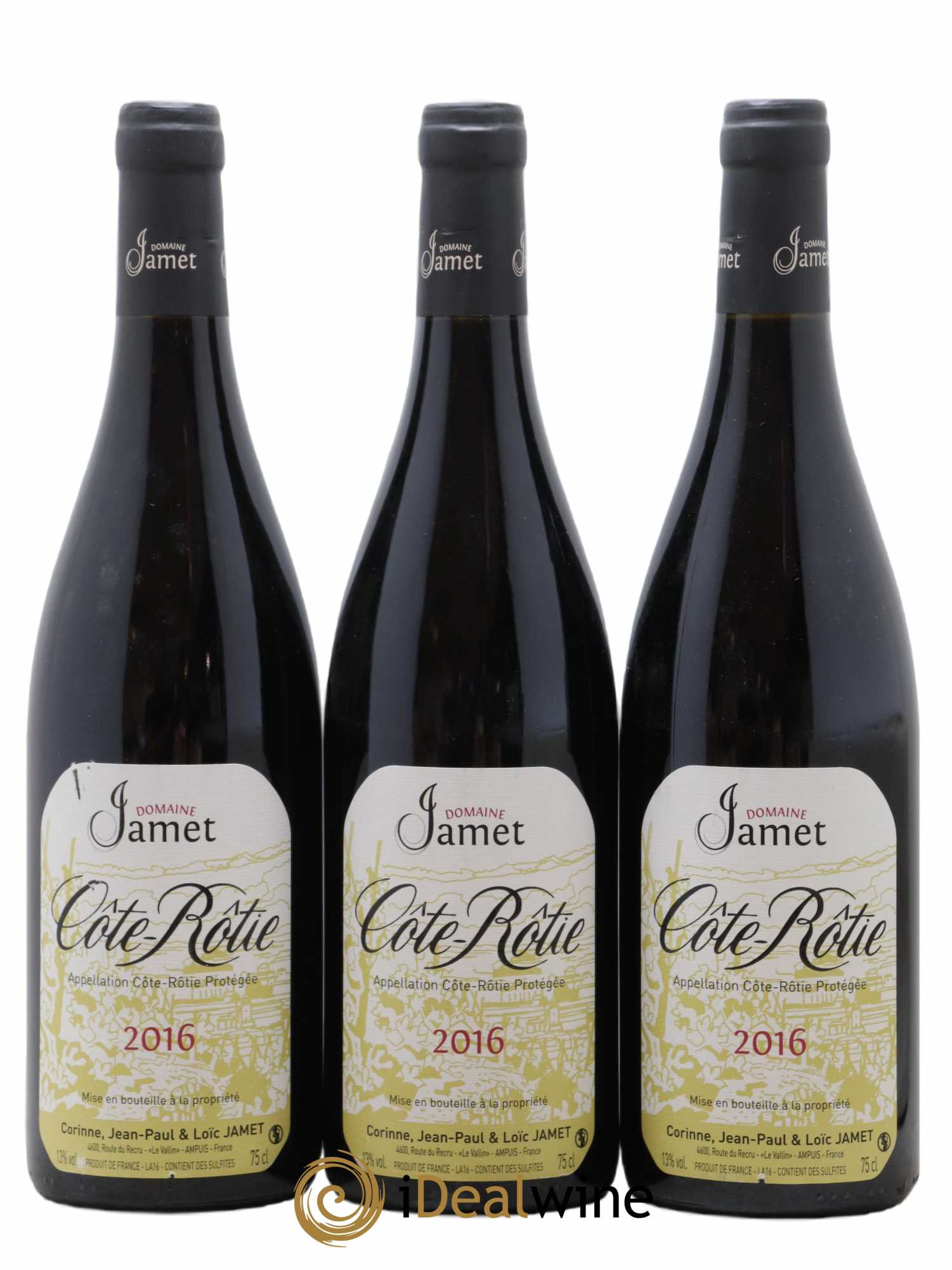 Côte-Rôtie Jamet (Domaine) 2016 - Lot de 3 bouteilles - 0