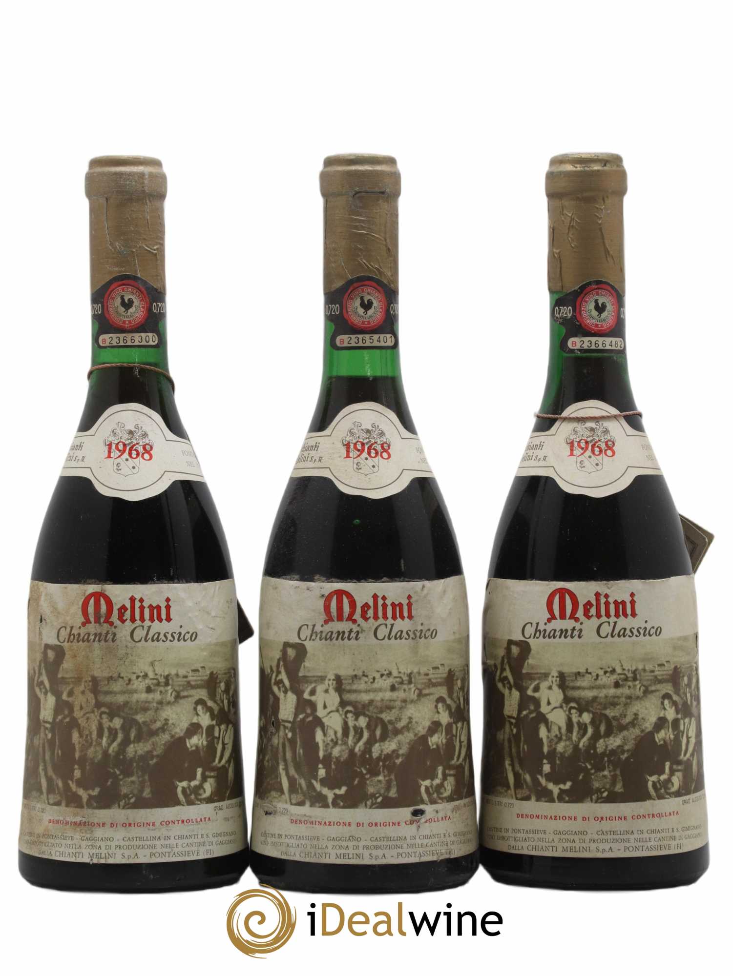 Chianti Classico DOCG 1968 - Posten von 3 Flaschen - 0