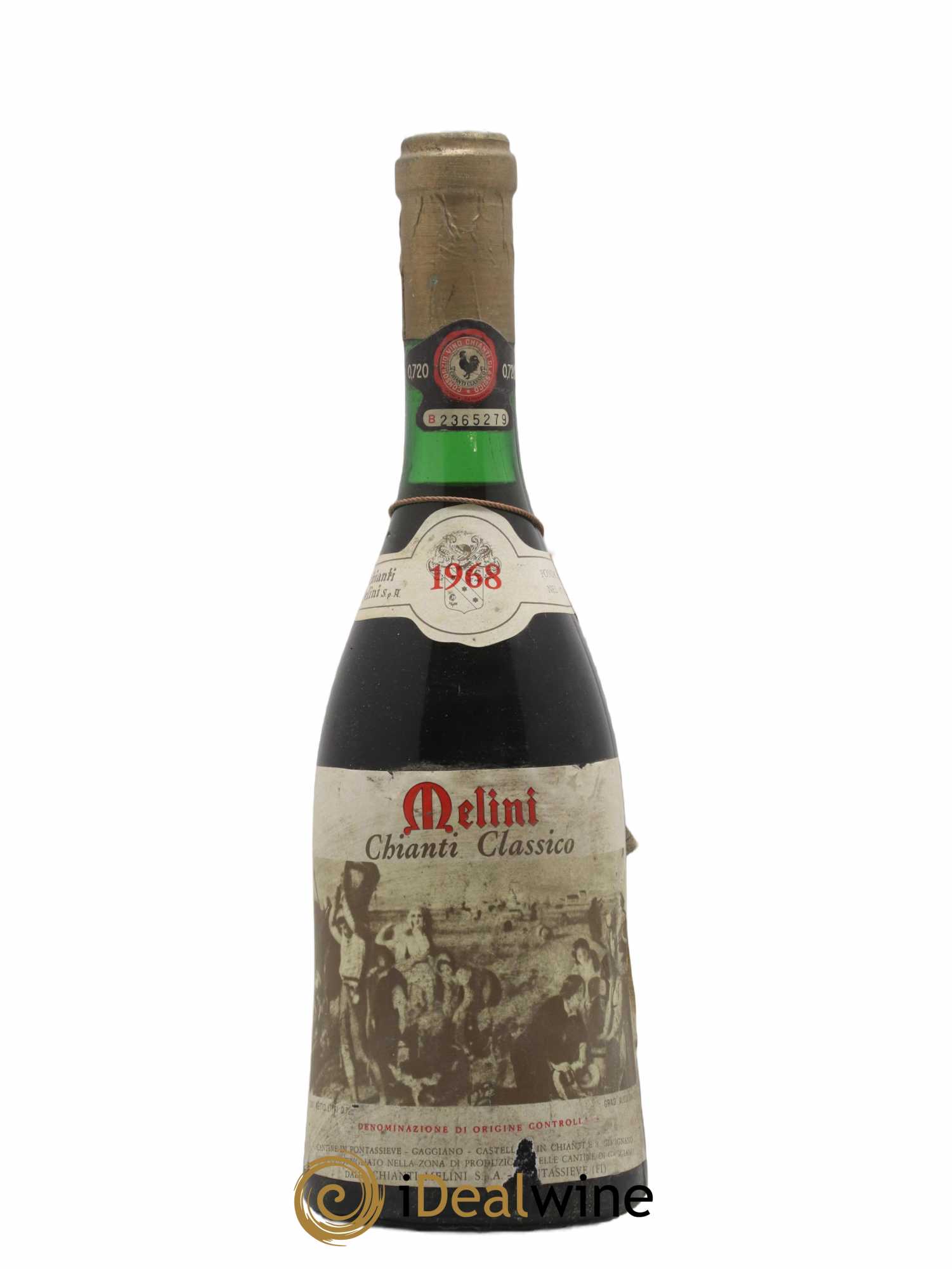 Chianti Classico DOCG Melini 1968 - Lot de 1 bouteille - 0