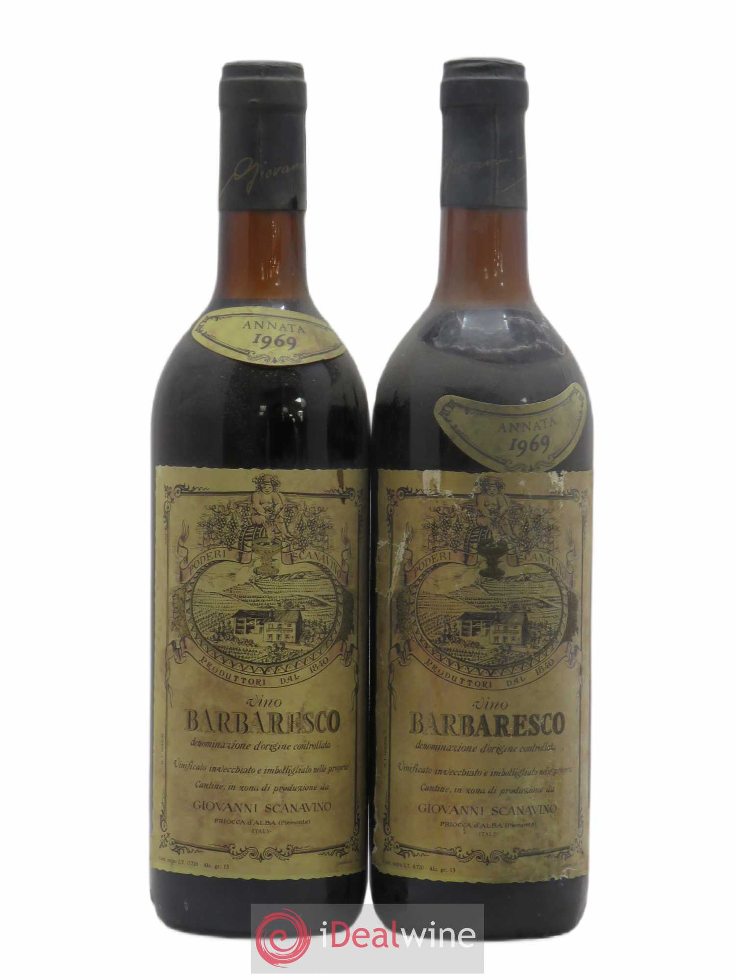 Barbaresco DOCG Giovanni Scanavino (sans prix de réserve) 1969 - Posten von 2 Flaschen - 0