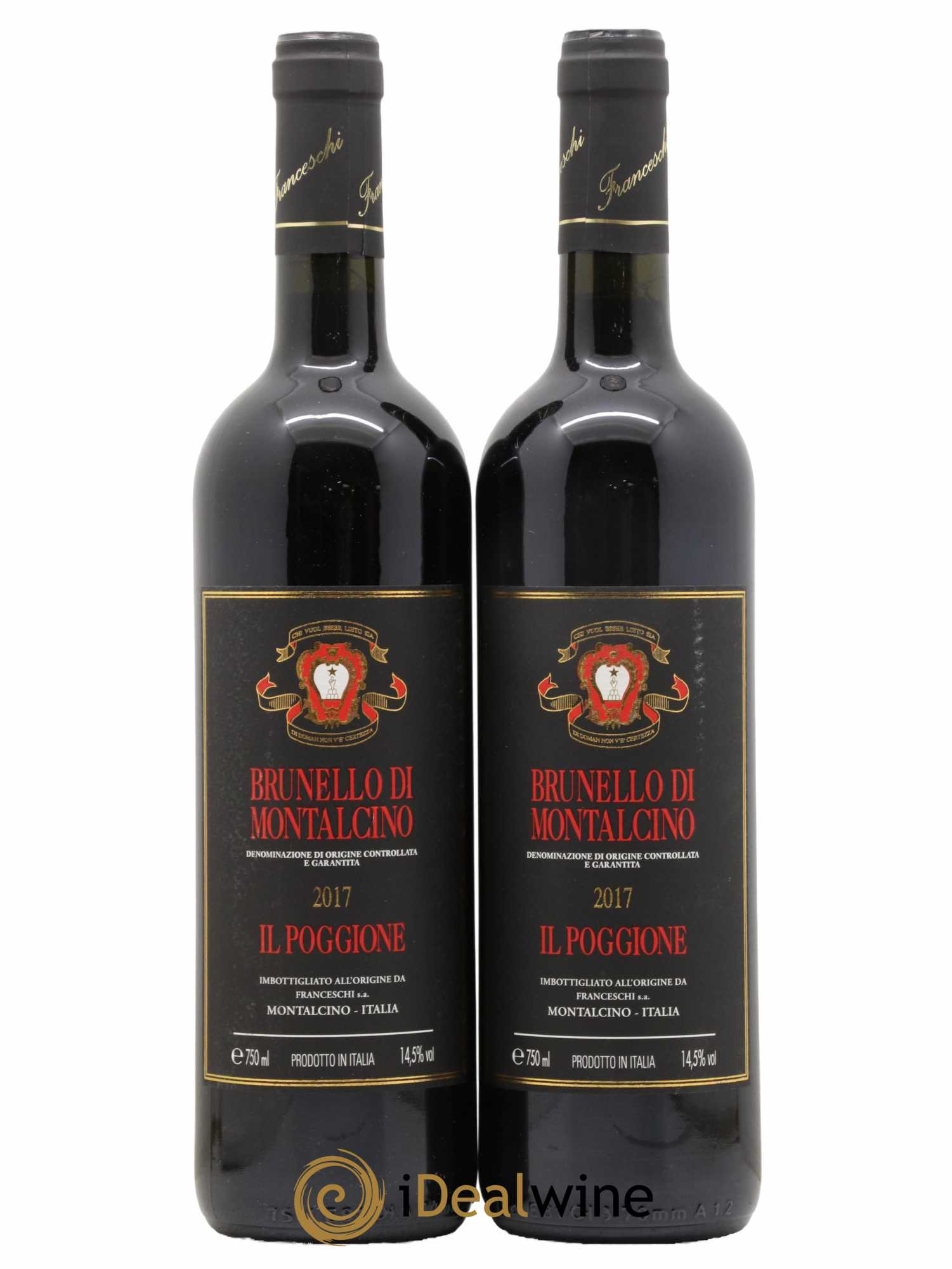 Brunello di Montalcino DOCG Il Poggione Lavinio Franceschi 2017 - Lot de 2 bouteilles - 0