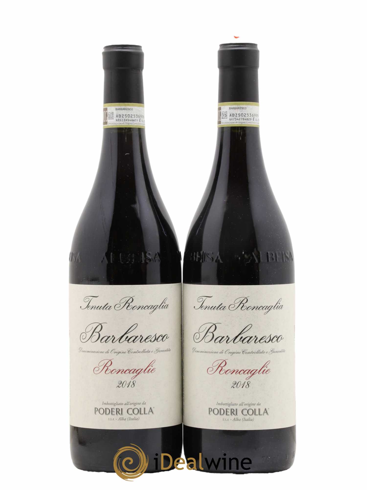 Barbaresco DOCG Roncaglie Poderi Colla 2018 - Lot de 2 bouteilles - 0