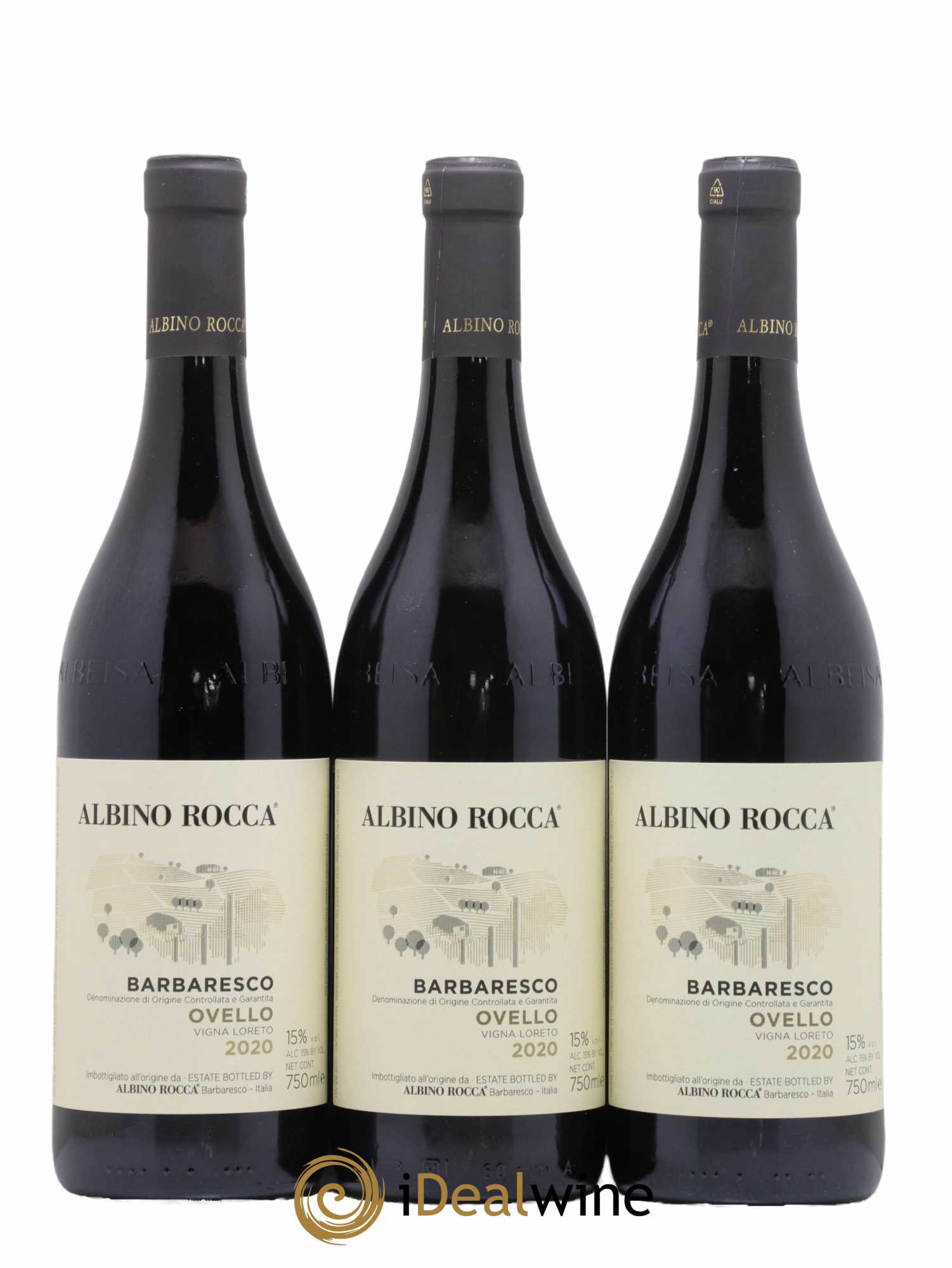 Barbaresco DOCG Vigneto Loreto Albino Rocca 2020 - Lot de 6 bouteilles - 1