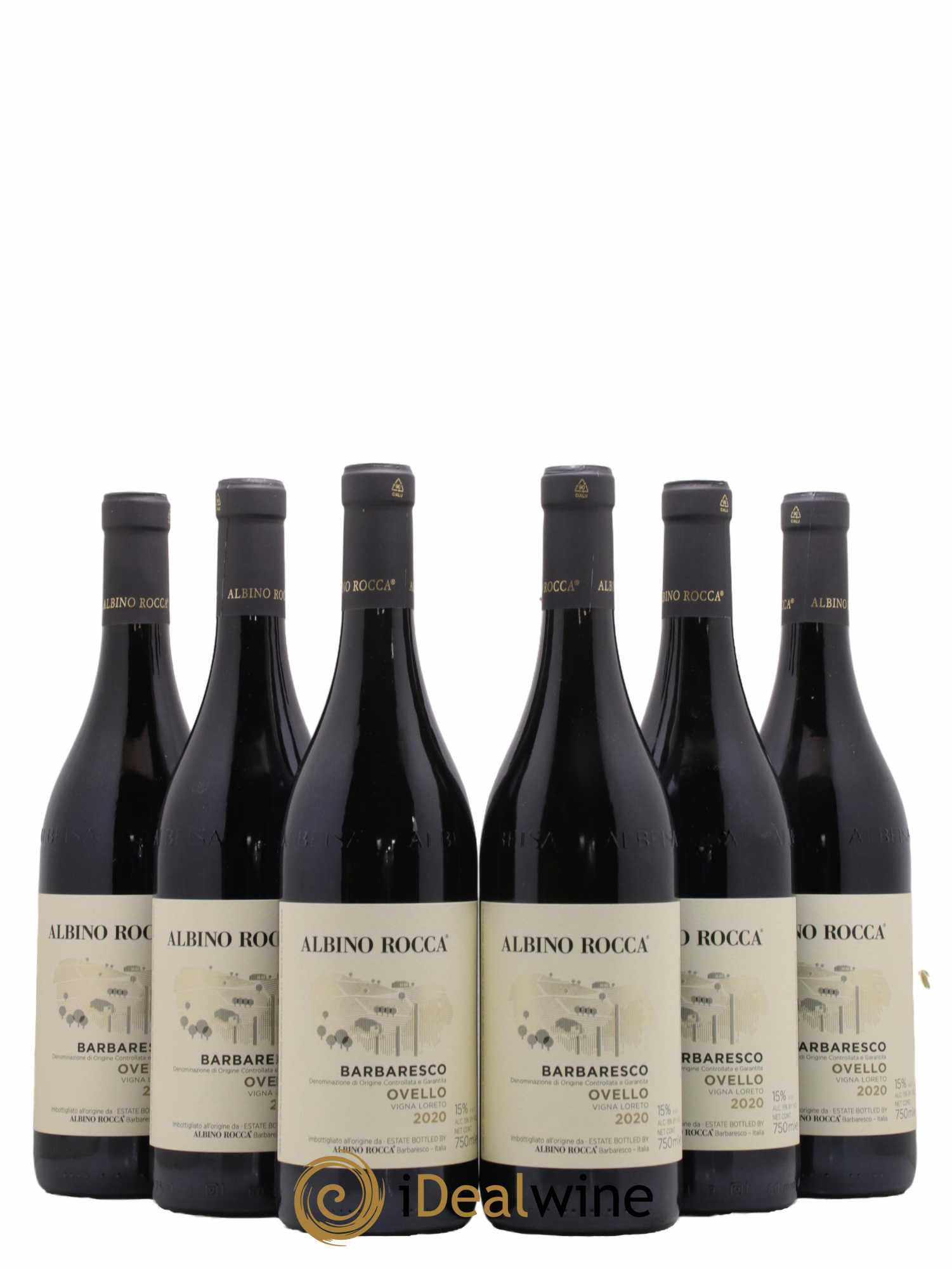 Barbaresco DOCG Vigneto Loreto Albino Rocca 2020 - Lot de 6 bouteilles - 0