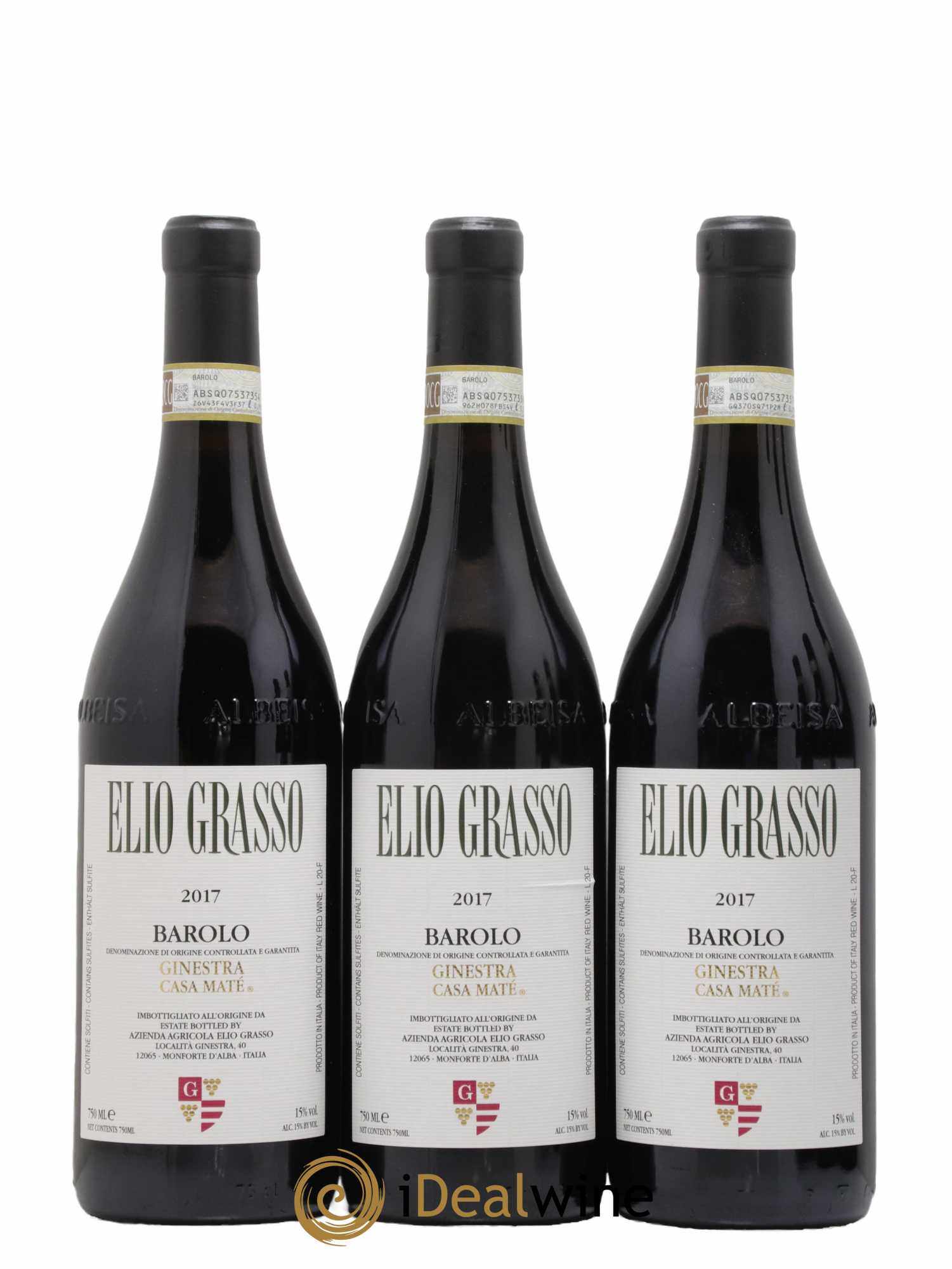 Barolo DOCG Ginestra Casa Maté Elio Grasso 2017 - Lot de 6 bouteilles - 2