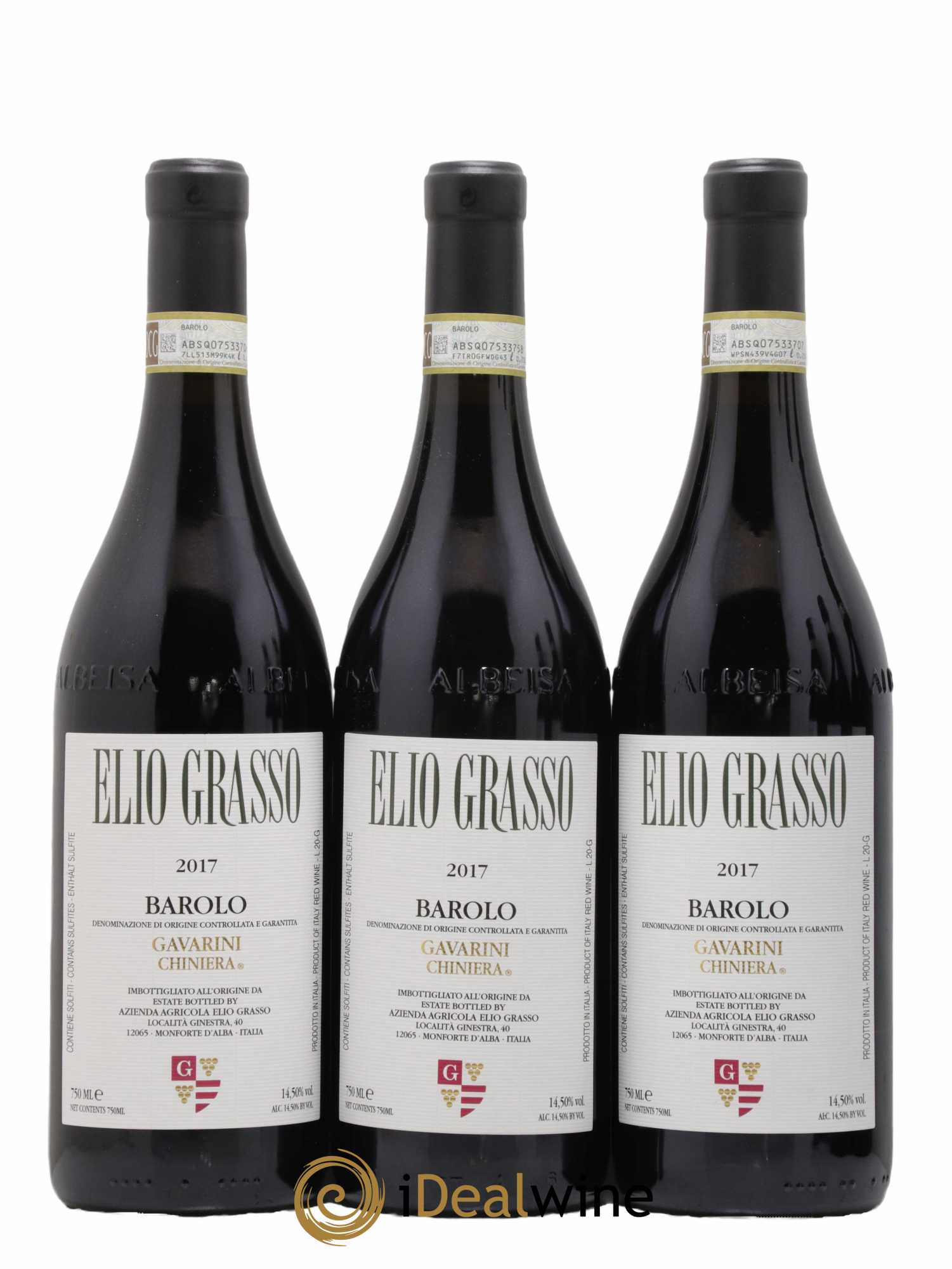 Barolo DOCG Gavarini Chiniera Elio Grasso 2017 - Lot de 6 bouteilles - 2