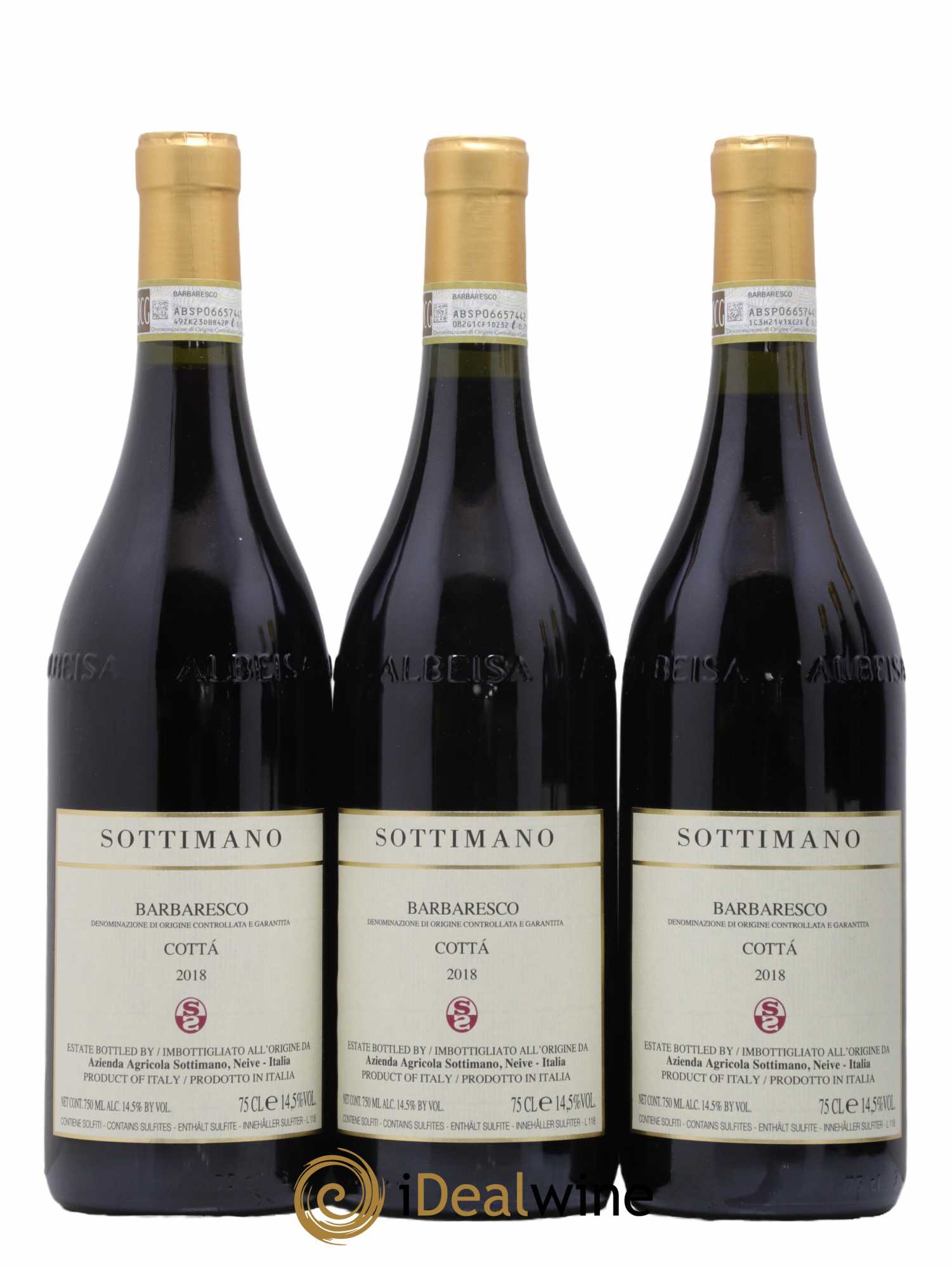 Barbaresco DOCG Cottà Sottimano 2018 - Lot de 6 bouteilles - 2