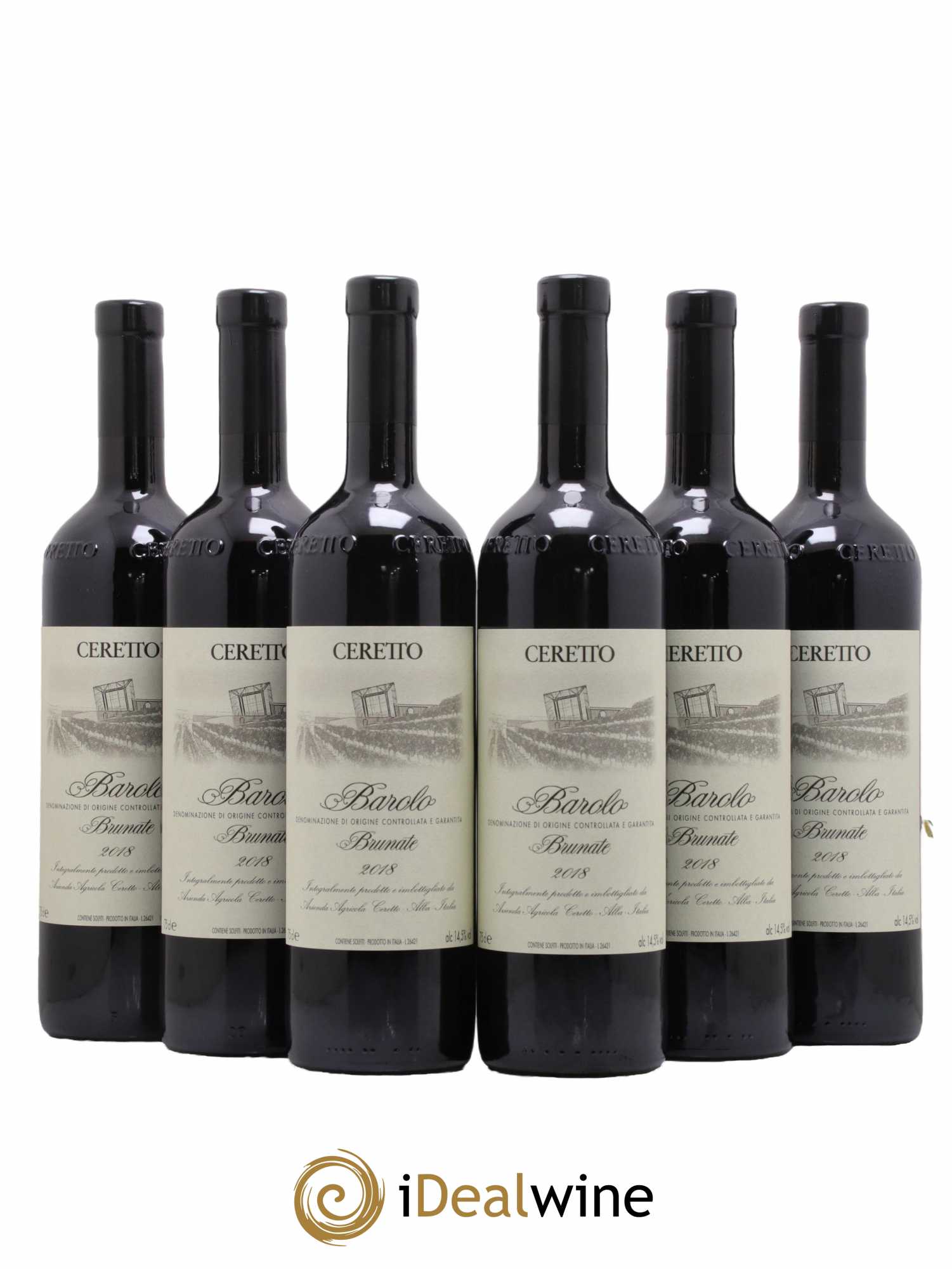 Barolo DOCG Brunate Bricco Rocche Ceretto 2018 - Posten von 6 Flaschen - 0