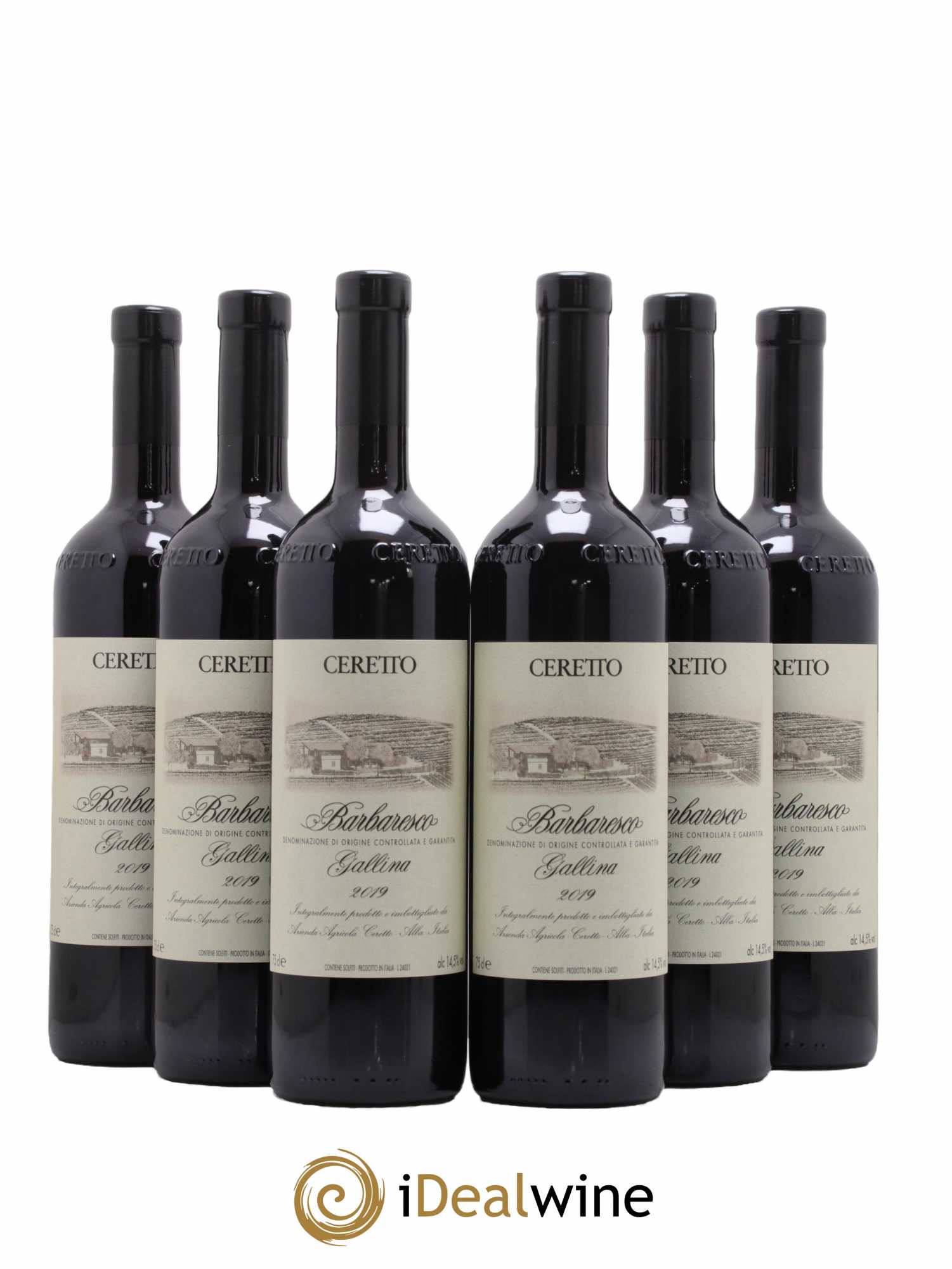 Barbaresco DOCG Gallina Ceretto 2019 - Lot de 6 bouteilles - 0