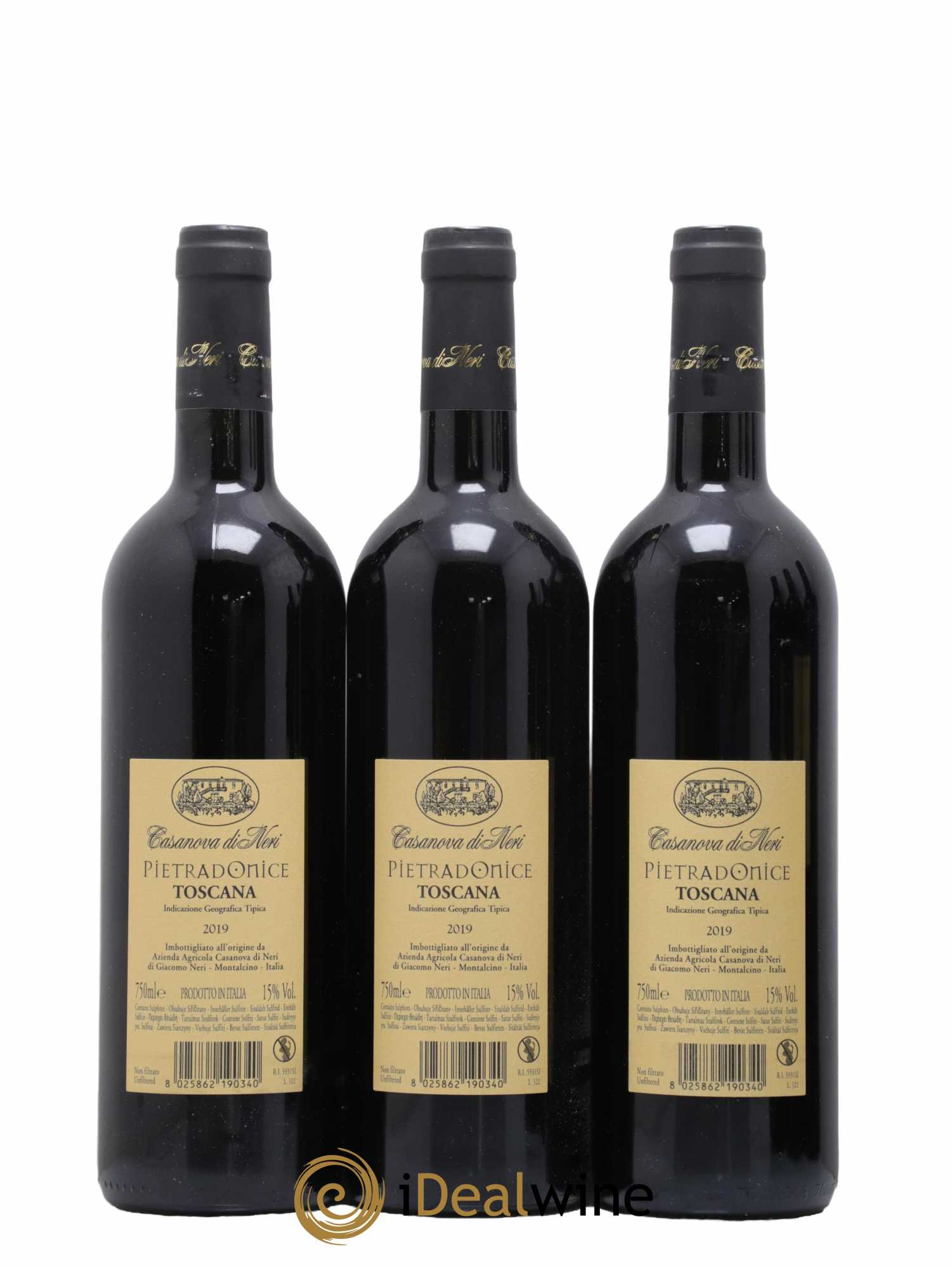 Toscana IGT Pietradonice Casanova di Neri 2019 - Lot de 6 bouteilles - 4