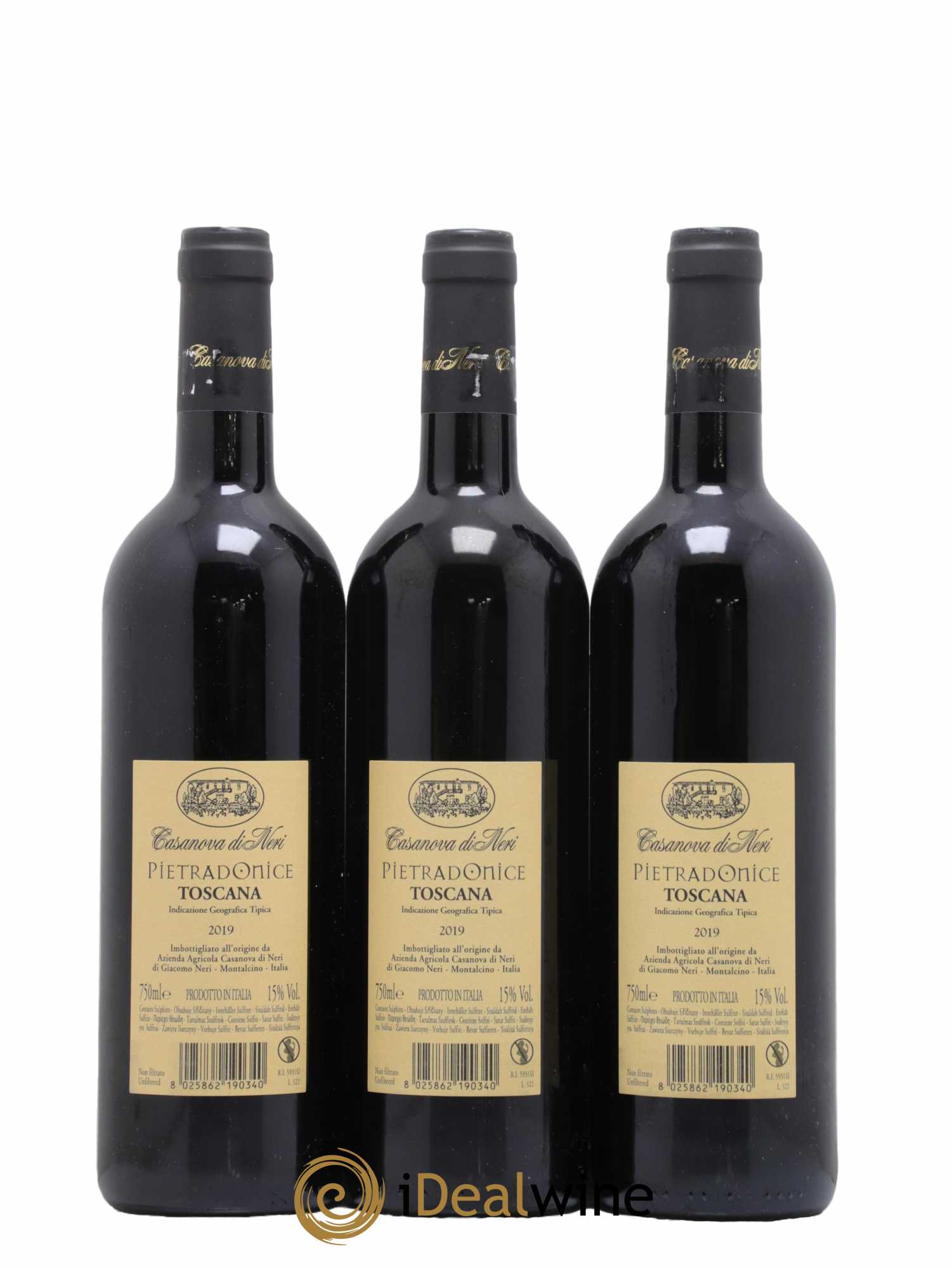 Toscana IGT Pietradonice Casanova di Neri 2019 - Lot de 6 bouteilles - 2