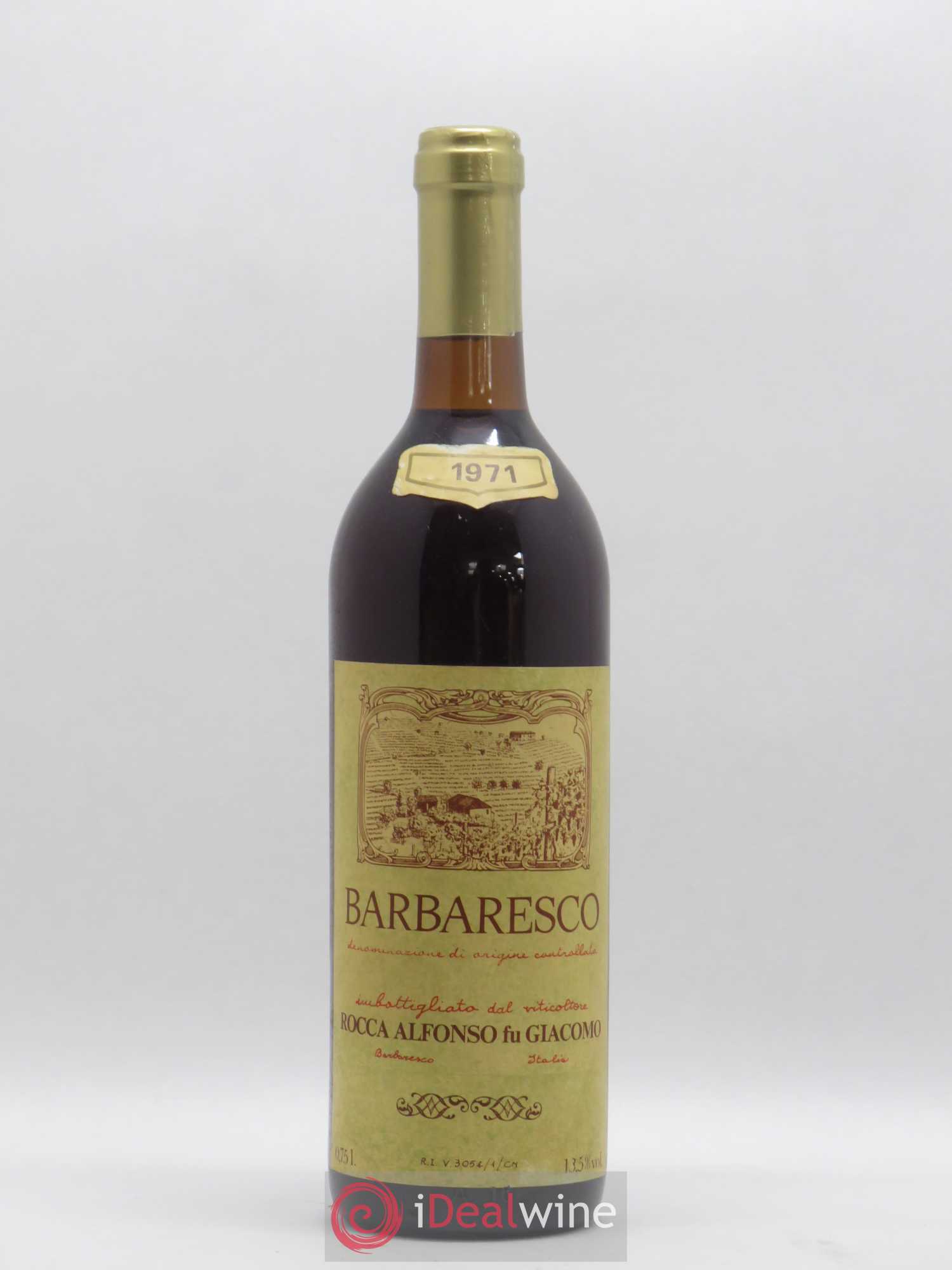Barbaresco DOCG Rocca Alfonso (sans prix de réserve) 1971 - Posten von 1 Flasche - 0