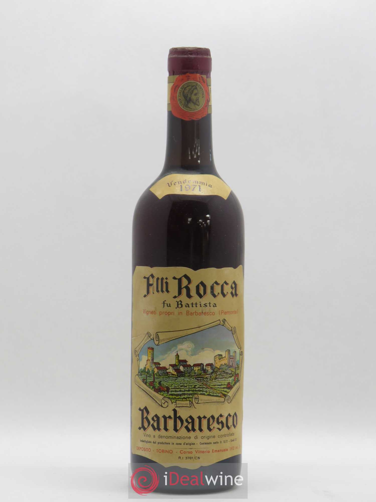 Barbaresco DOCG Fratelli Rocca 1971 - Lot of 1 bottle - 0