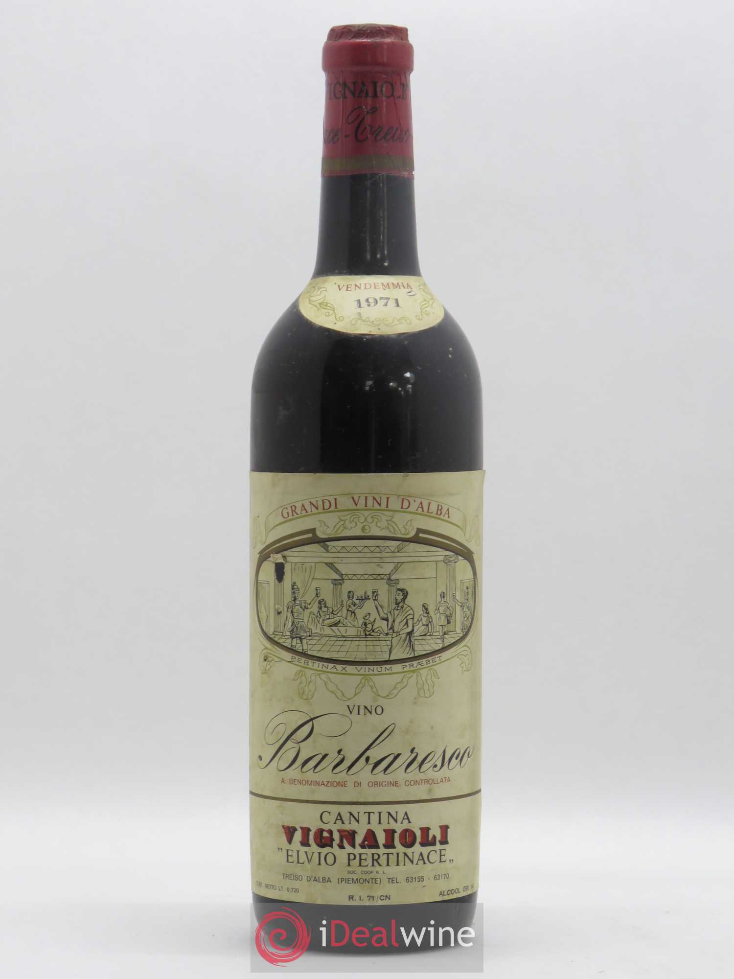 Barbaresco DOCG Cantina dei Vignaioli Elvio Pertinace 1971 - Posten von 1 Flasche - 0