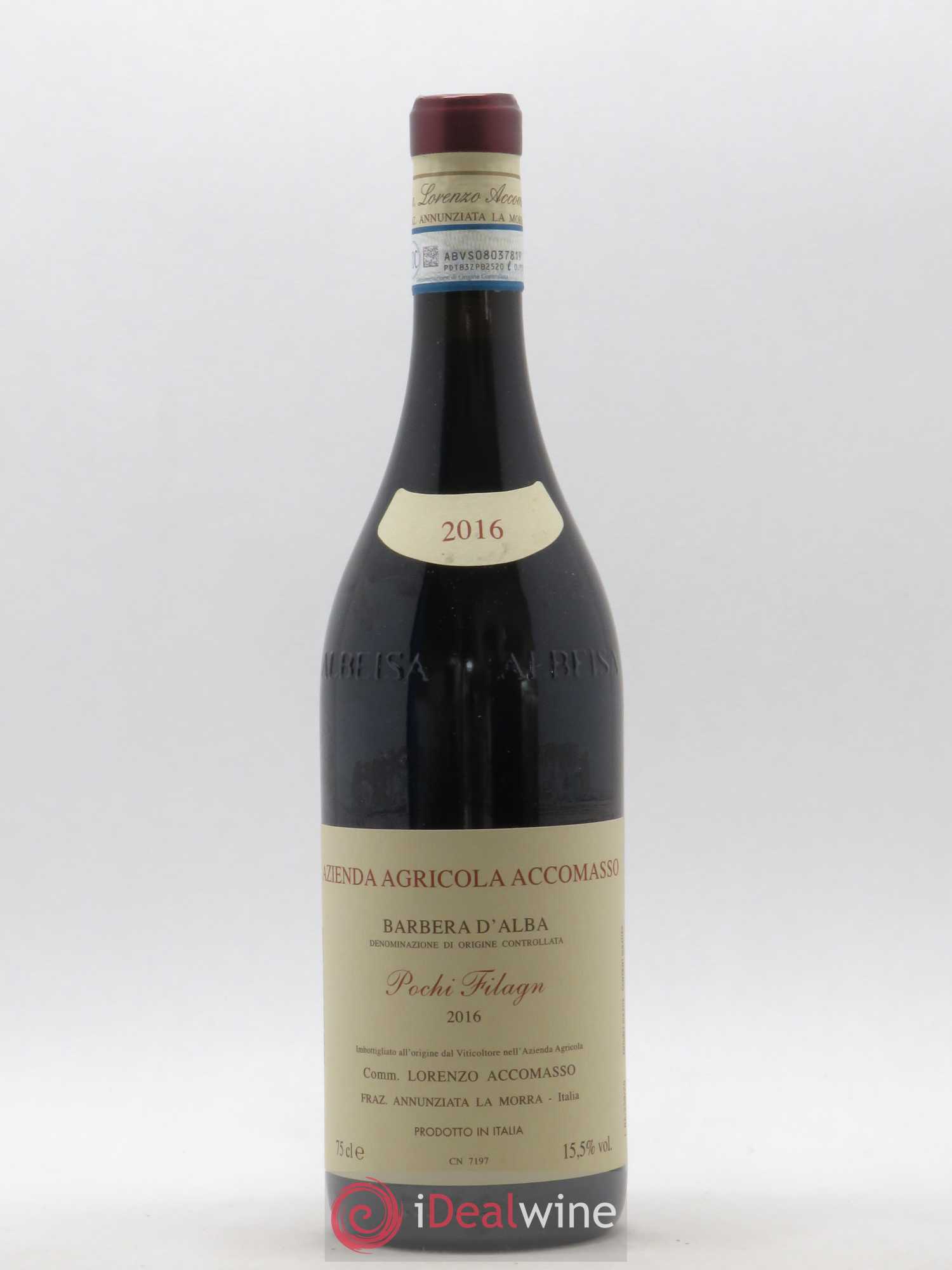 Barbera d'Alba DOC Pochi Filagn Accomasso 2016 - Posten von 1 Flasche - 0