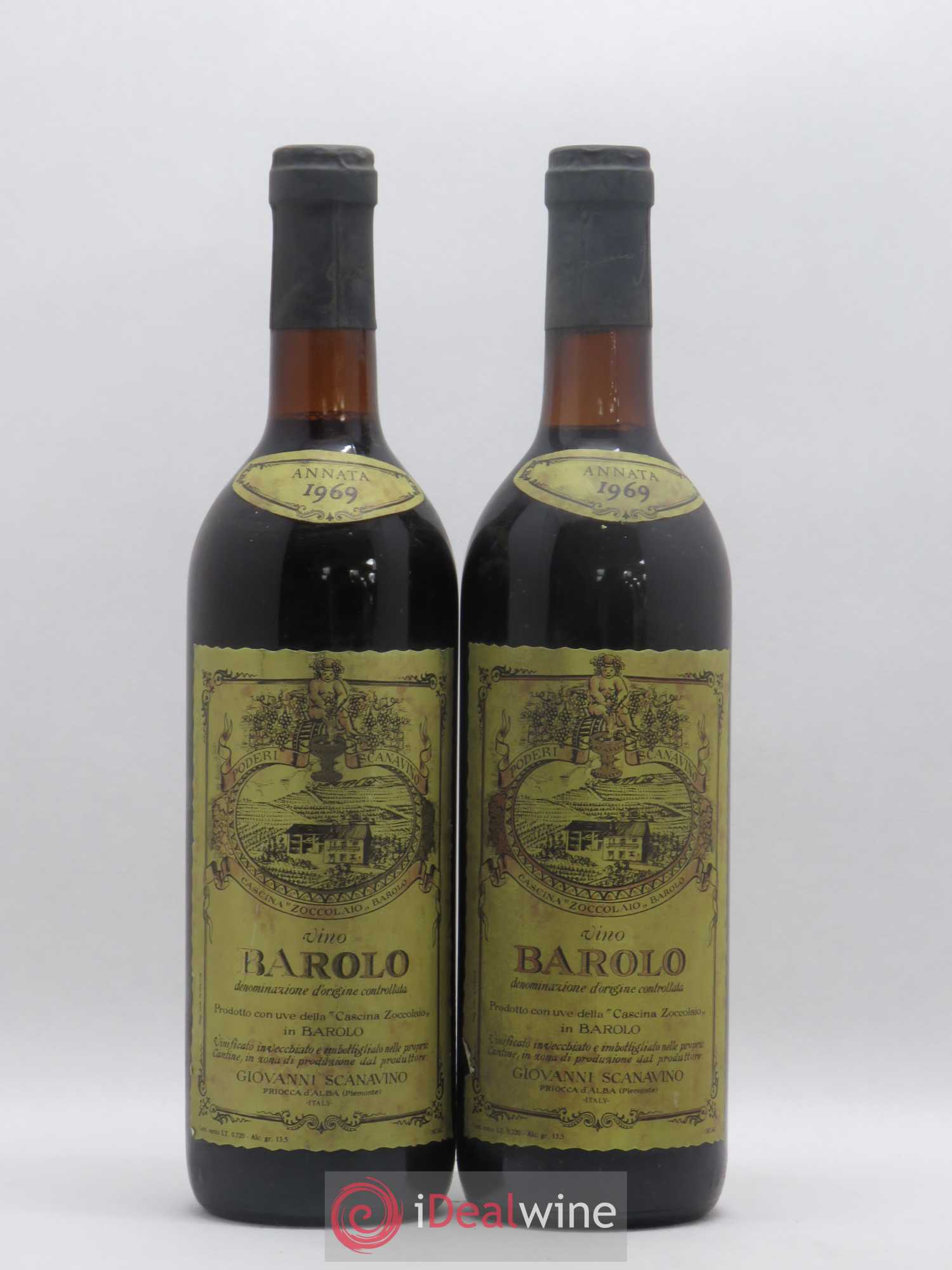 Barolo Giovanni Scanavino 1969 - Lot de 2 bouteilles - 0