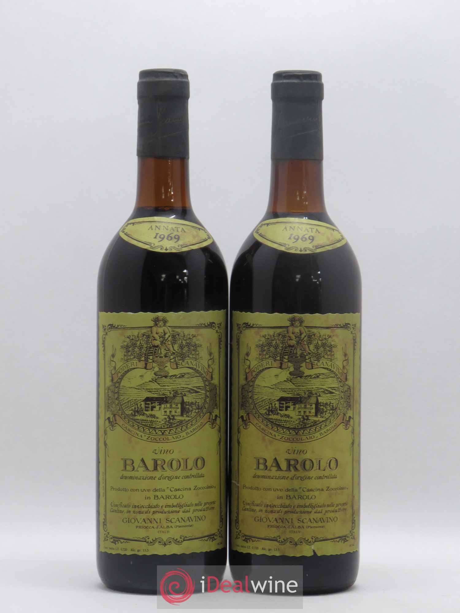 Barolo Giovanni Scanavino 1969 - Lot de 2 bouteilles - 0