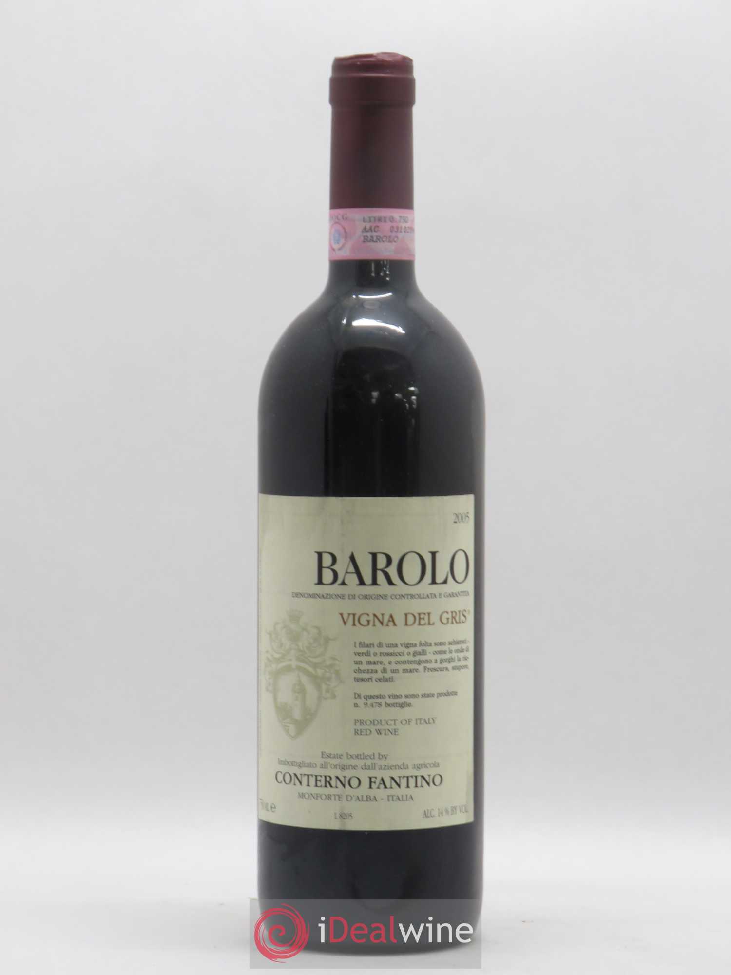Barolo Vigna del Gris Conterno Fantino 2005 - Posten von 1 Flasche - 0