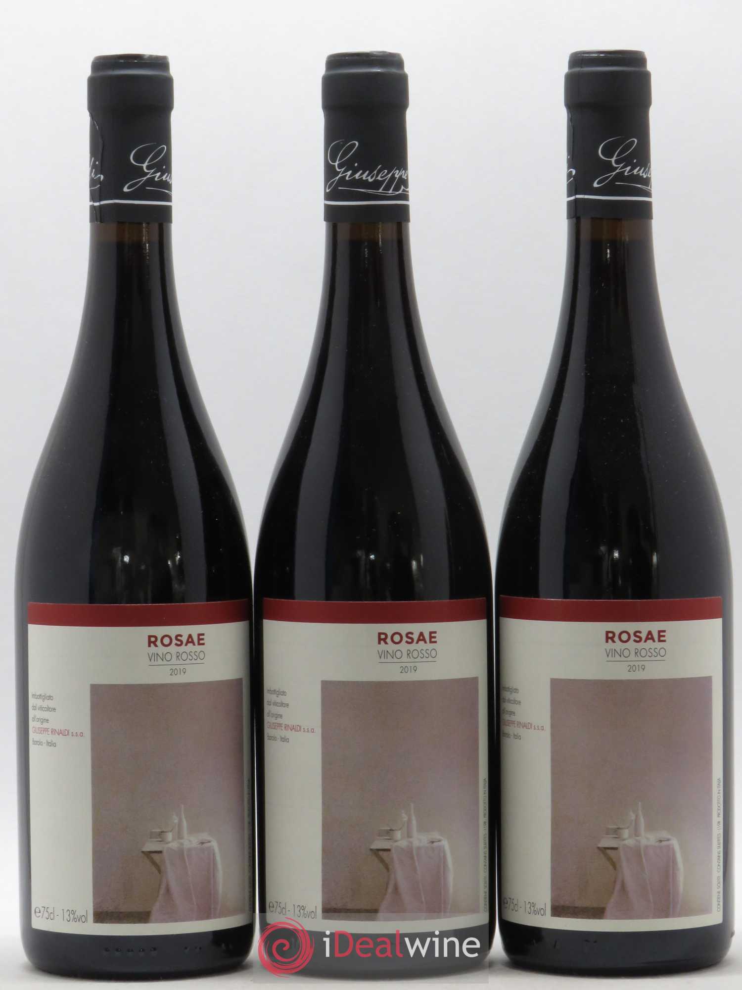 Italie Rosae Giuseppe Rinaldi 2019 - Lot de 3 bouteilles - 0