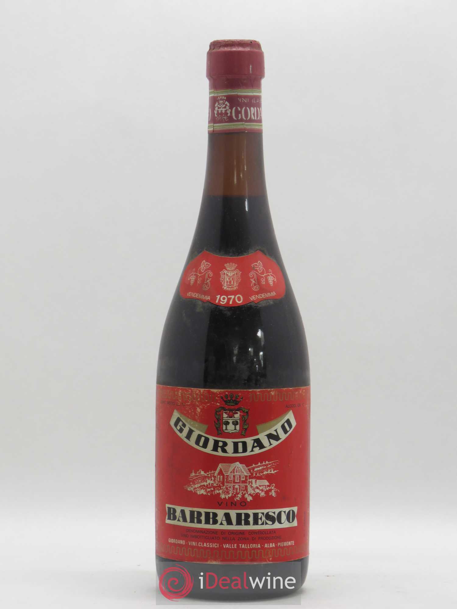 Barbaresco DOCG Giordano (sans prix de réserve) 1970 - Posten von 1 Flasche - 0