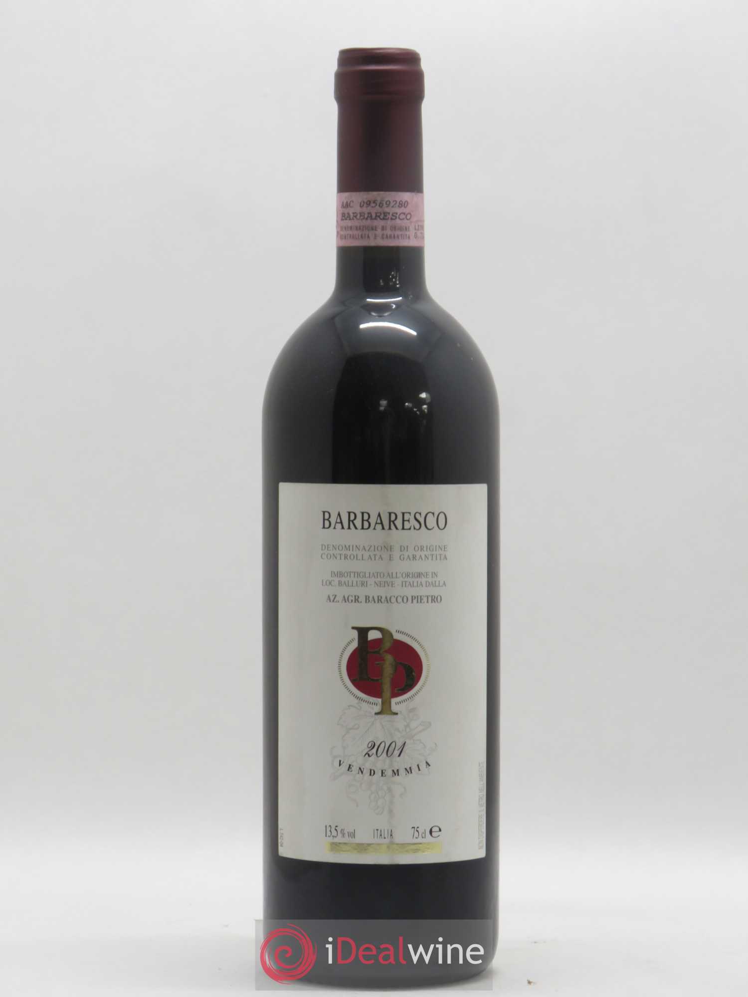 Barbaresco DOCG Baracco Pietro 2001 - Posten von 1 Flasche - 0