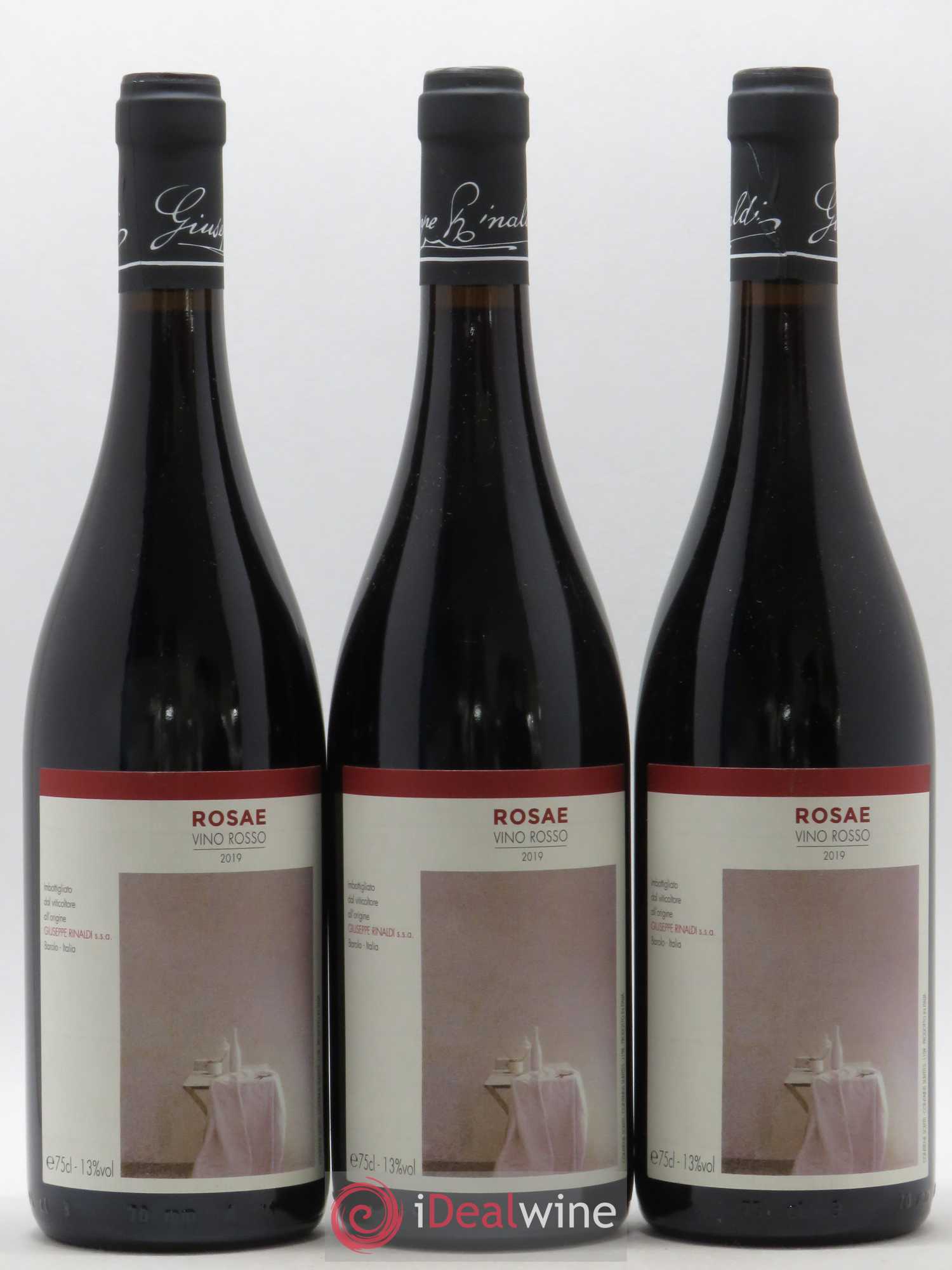 Italie Rosae Giuseppe Rinaldi 2019 - Lot de 3 bouteilles - 0