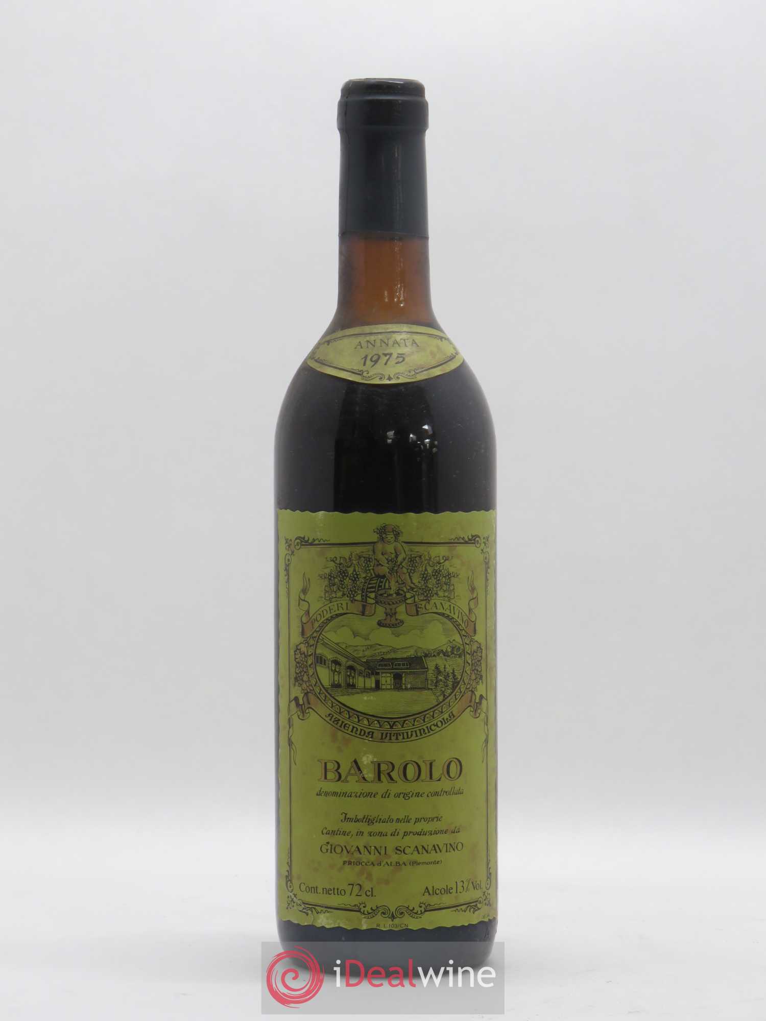 Barolo Giovanni Scanavino (sans prix de réserve) 1975 - Posten von 1 Flasche - 0