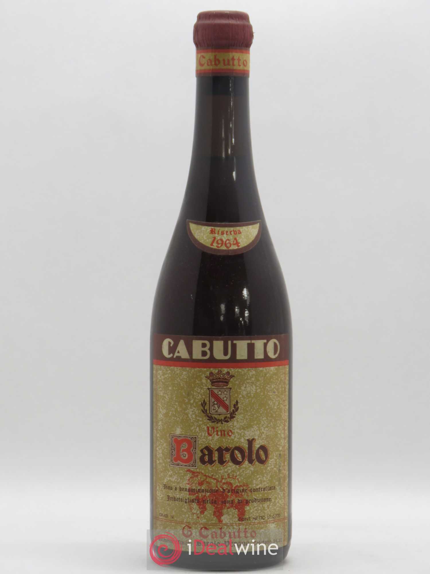Barolo Riserva Cabutto 1964 - Posten von 1 Flasche - 0
