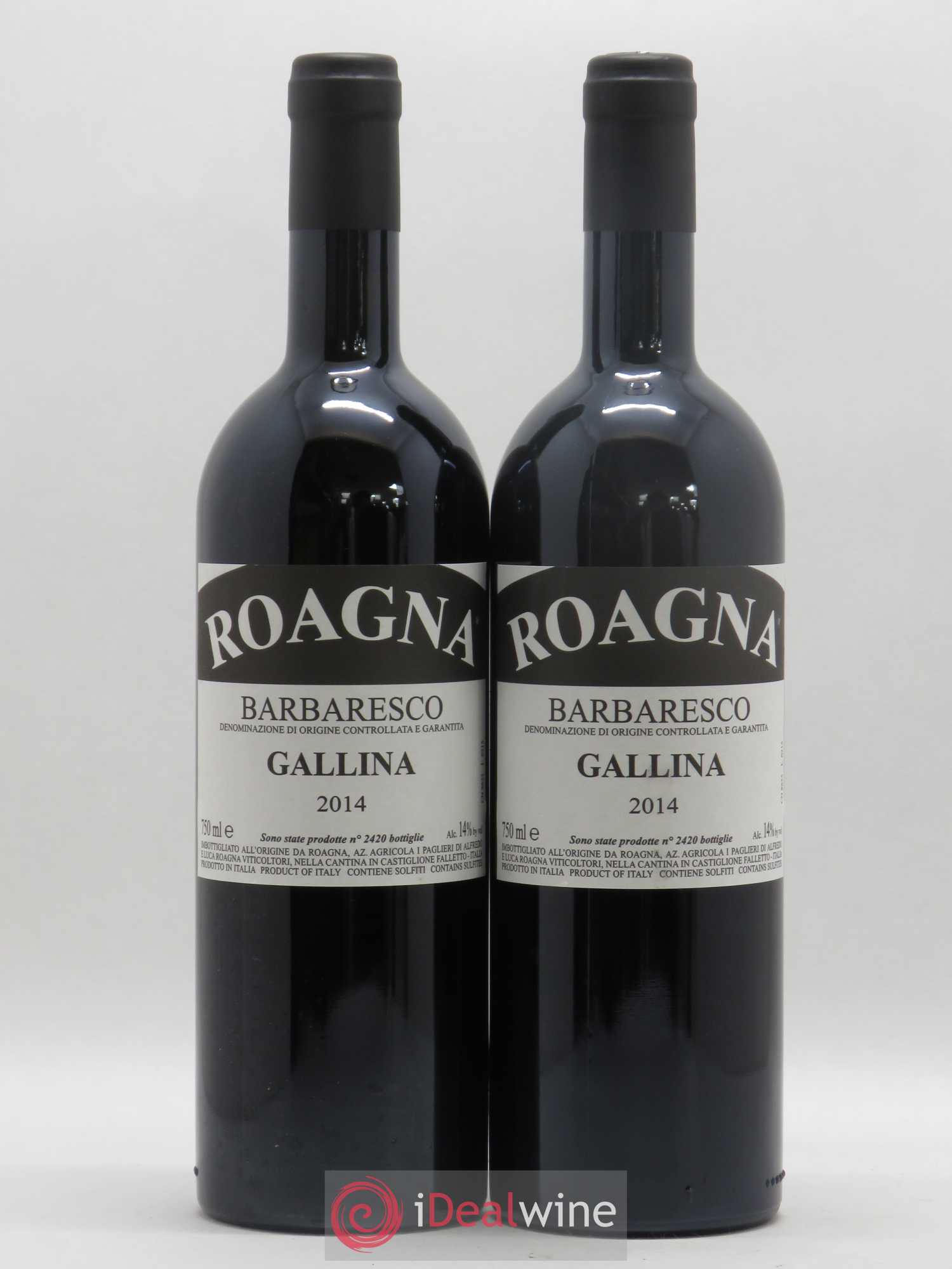 Barbaresco DOCG Gallina Roagna 2014 - Lot de 2 bouteilles - 0