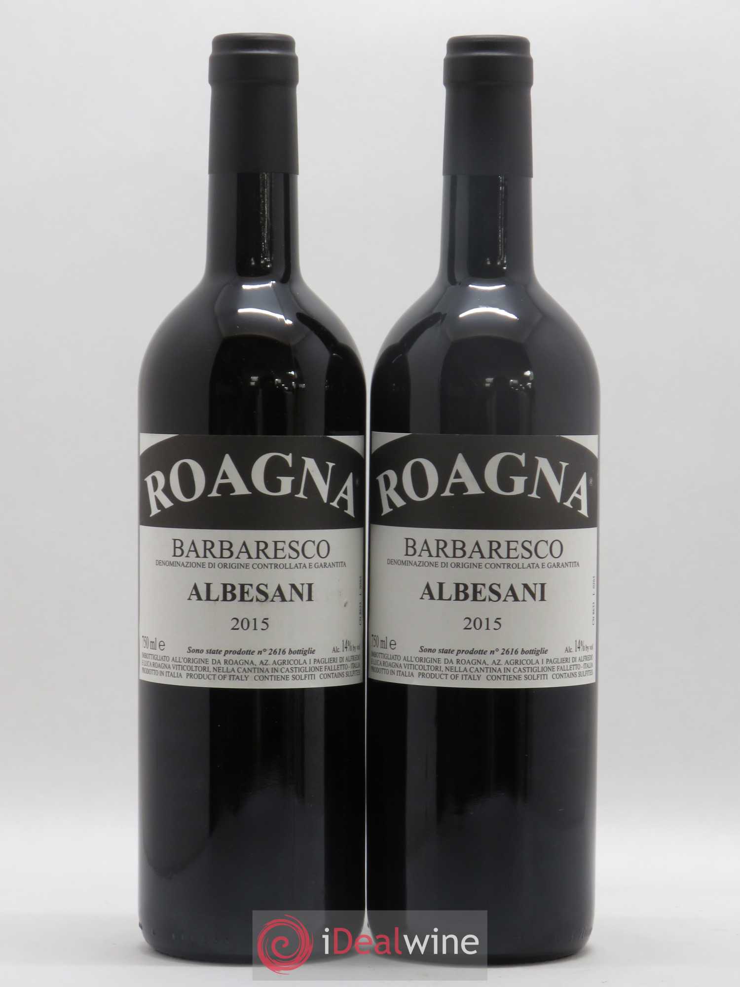 Barbaresco DOCG Albesani Roagna 2015 - Lot de 2 bouteilles - 0