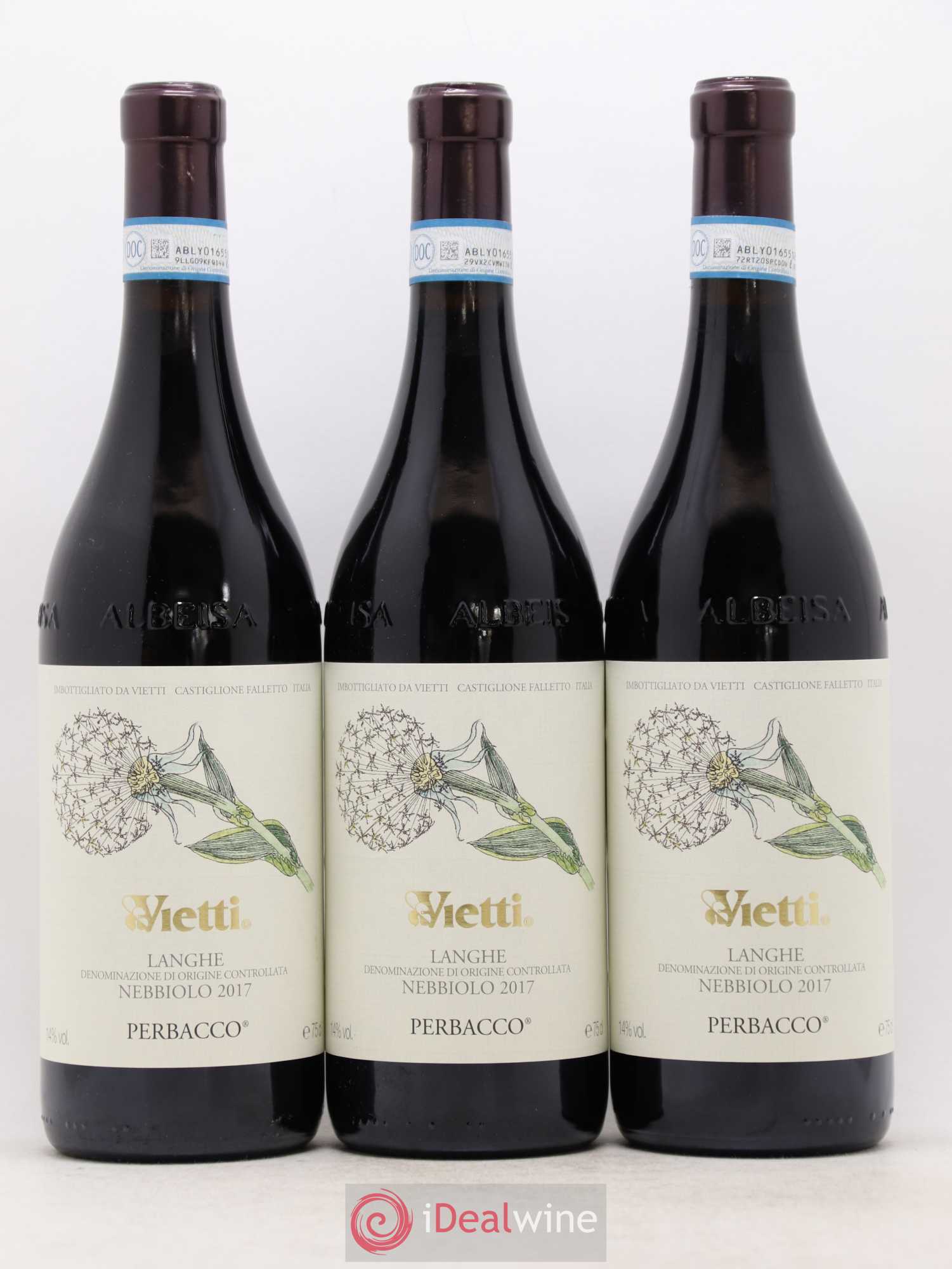 Langhe DOC Perbacco Vietti 2017 - Lot de 6 bouteilles - 1
