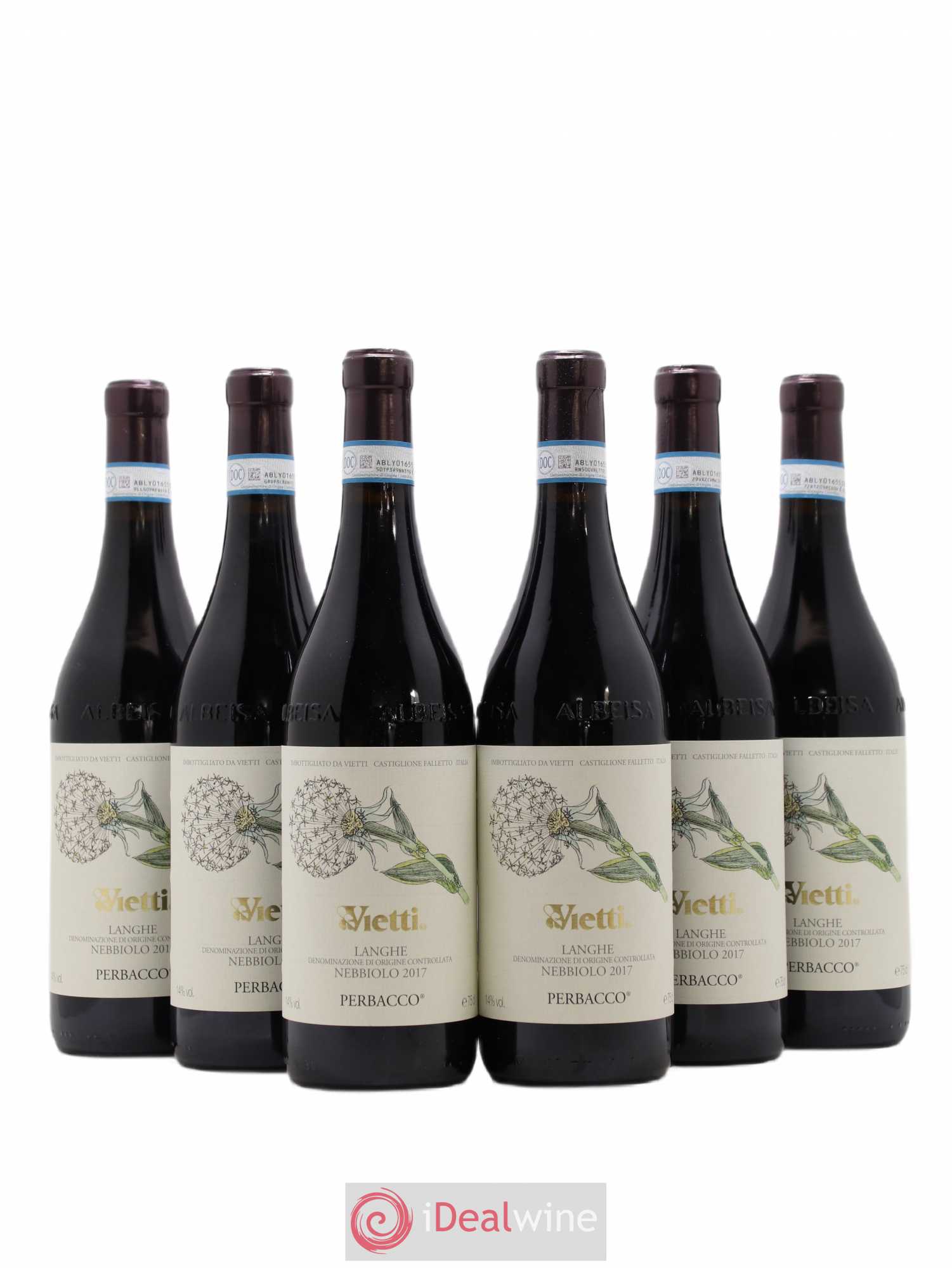 Langhe DOC Perbacco Vietti 2017 - Lot de 6 bouteilles - 0