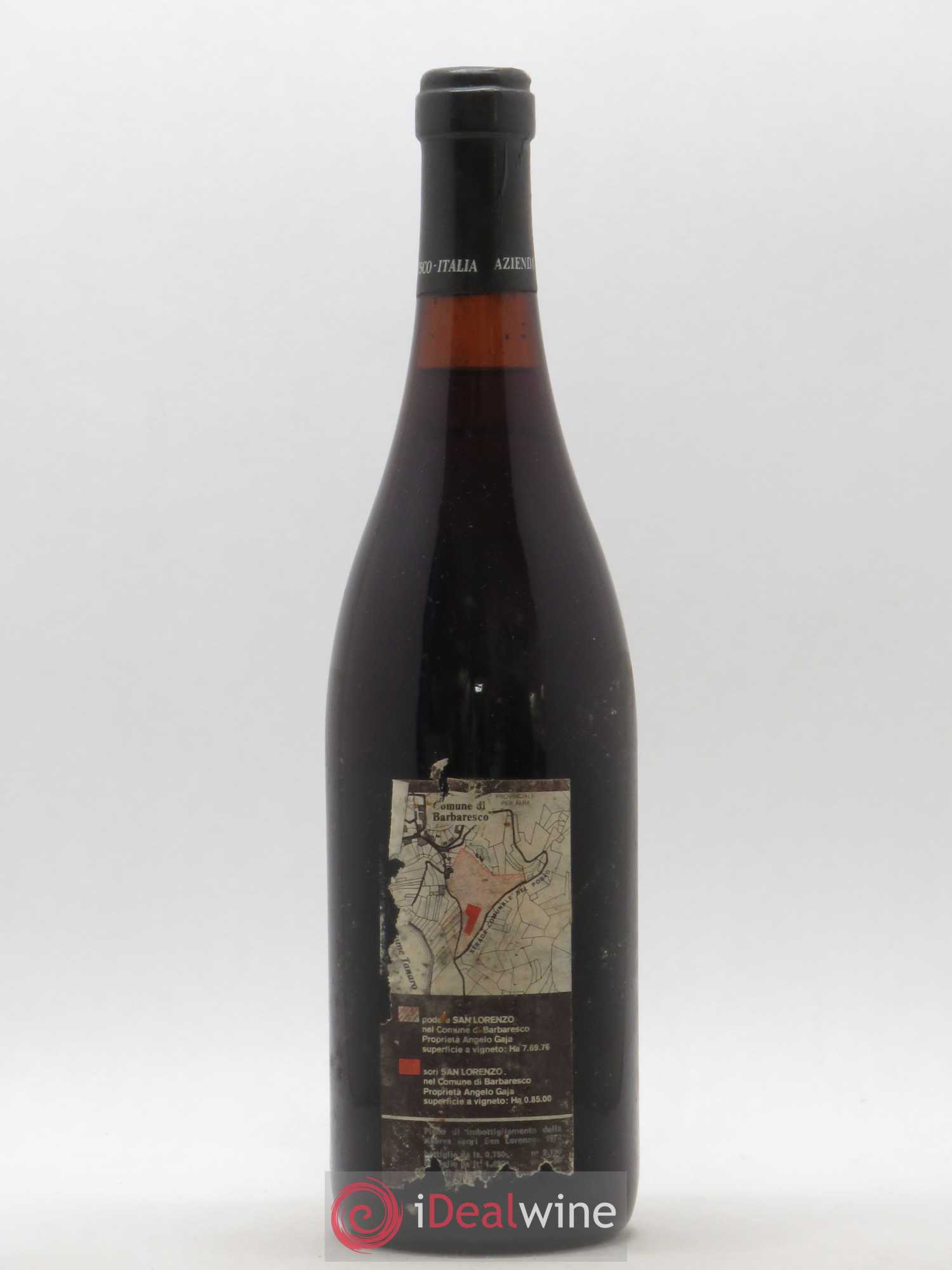 Langhe DOC Sori San Lorenzo Angelo Gaja 1974 - Lot de 1 bouteille - 1