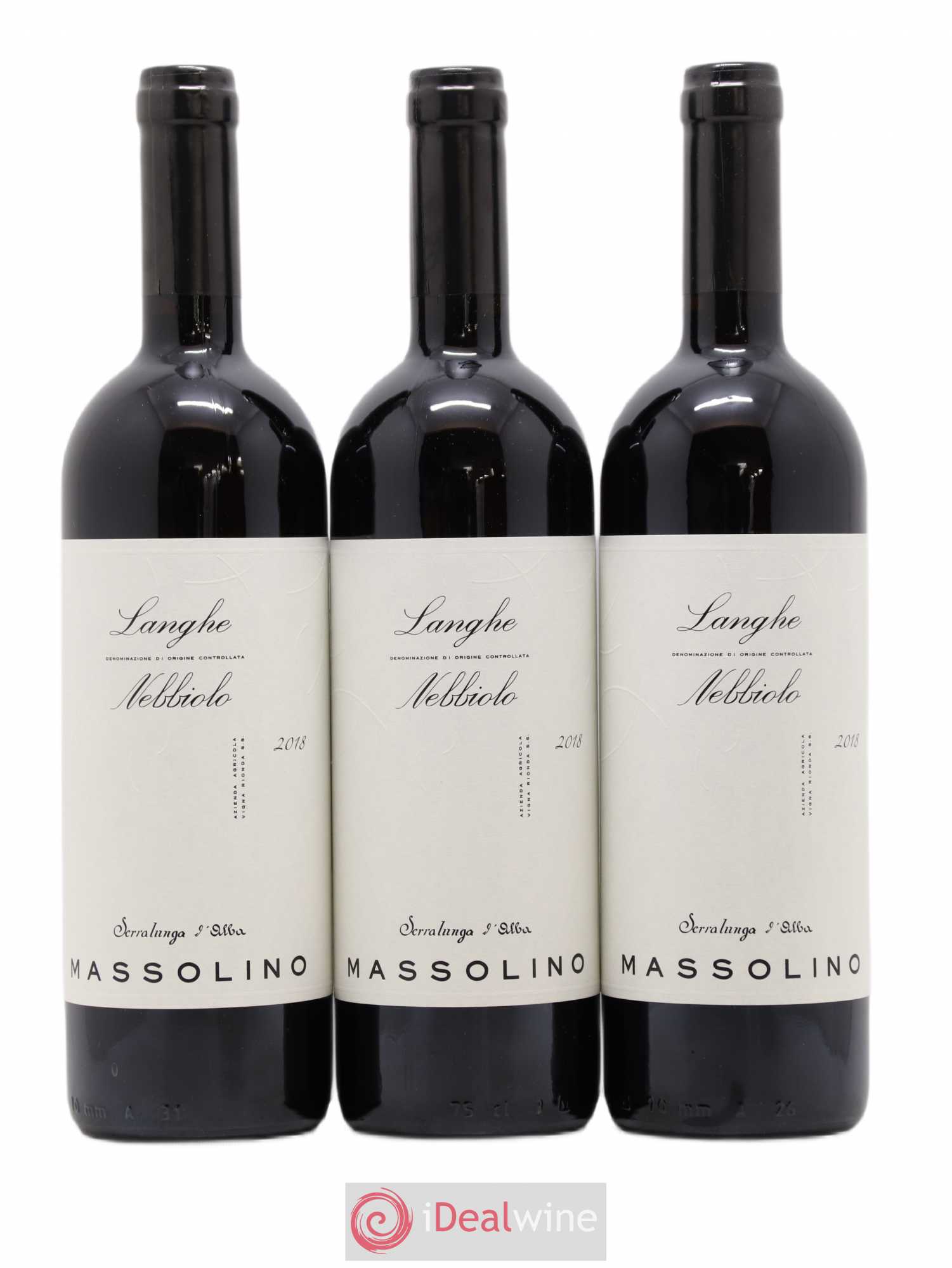 Langhe DOC Nebbiolo Massolino 2018 - Lot de 3 bouteilles - 0