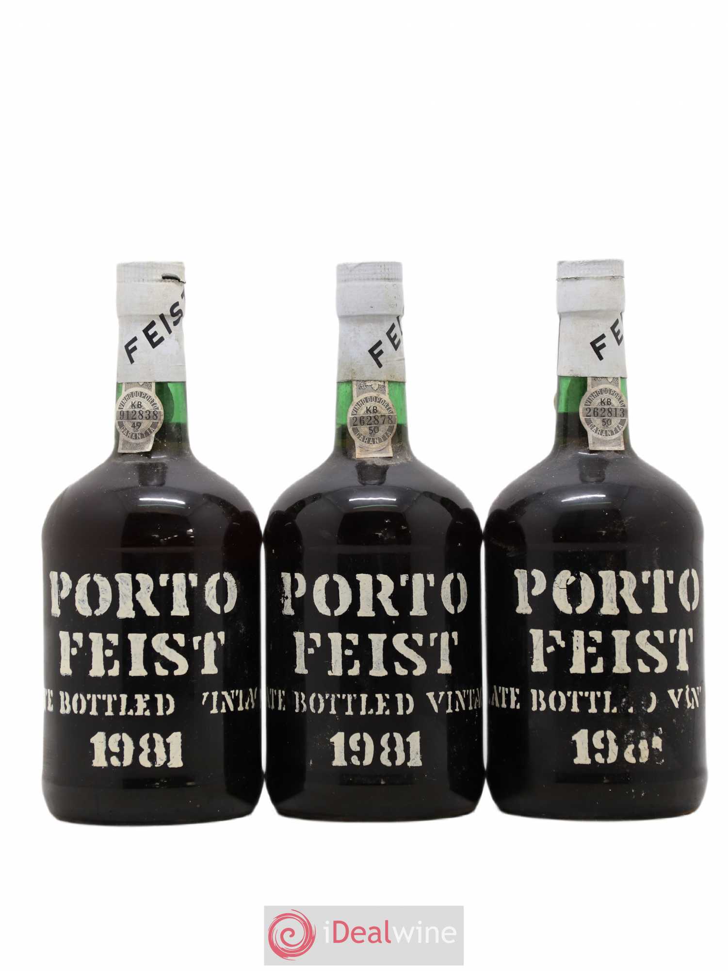 Porto Feist Late Bottled Vintage 1981 - Posten von 3 Flaschen - 0