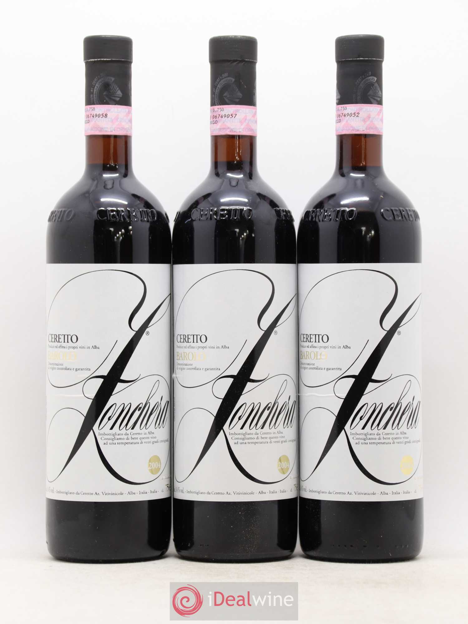 Barolo Zonchera Ceretto 2004 - Posten von 6 Flaschen - 2