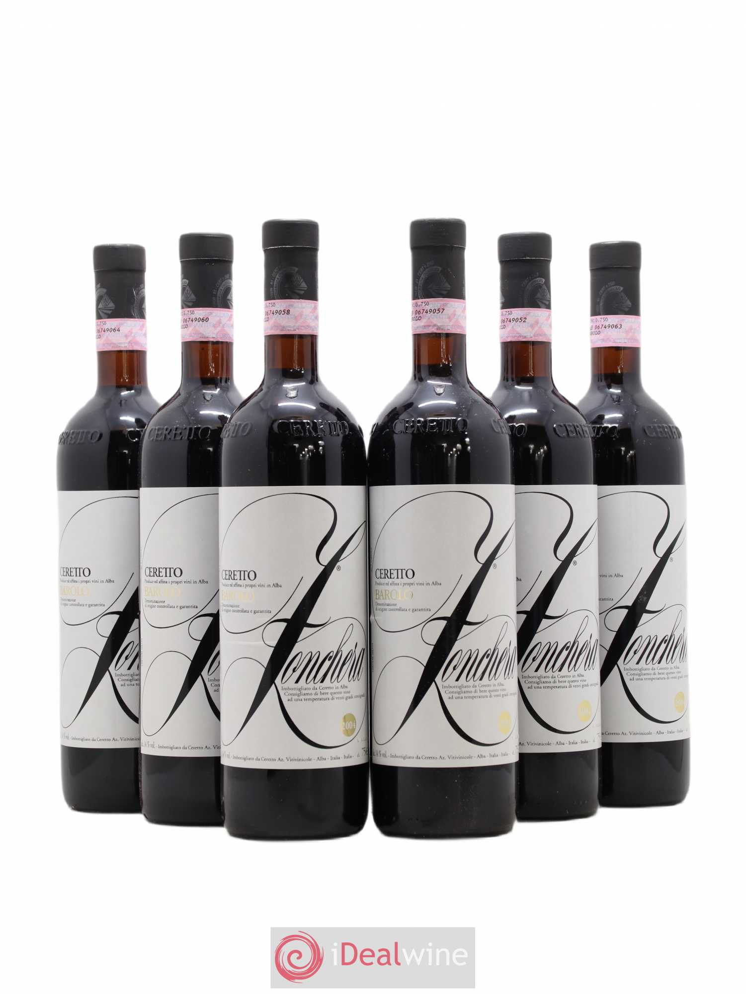 Barolo Zonchera Ceretto 2004 - Posten von 6 Flaschen - 0