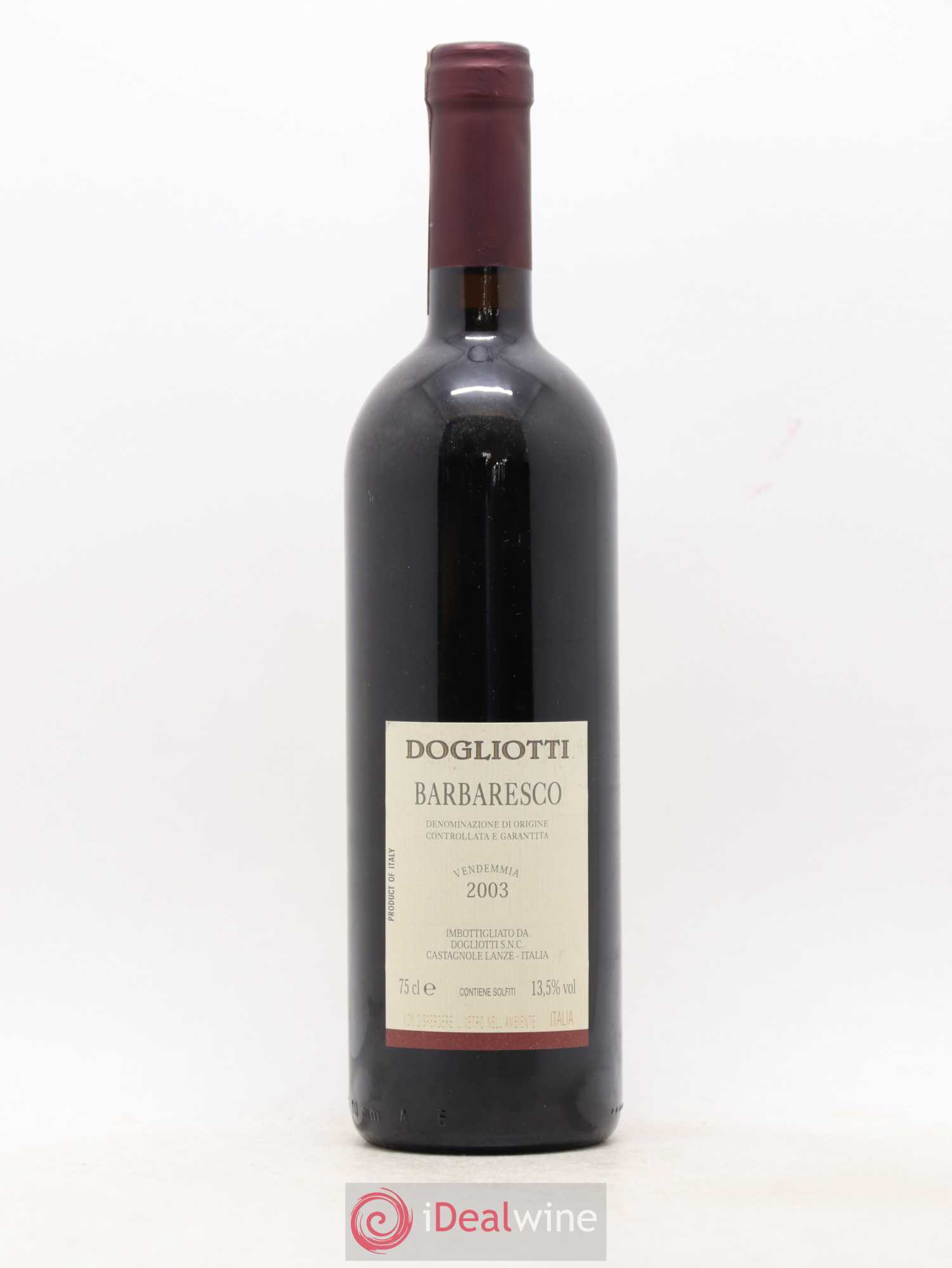 Barbaresco DOCG Dogliotti 2003 - Posten von 1 Flasche - 1