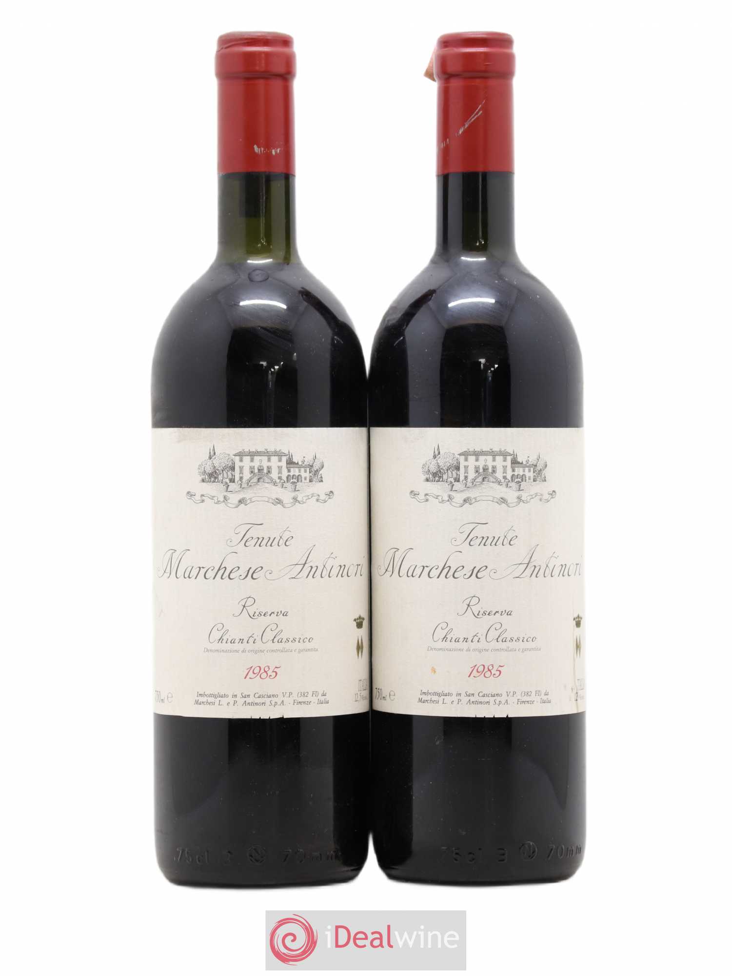 Chianti Classico DOCG Riserva Tenuta Tignanello - Marchesi Antinori 1985 - Lot de 2 bouteilles - 0