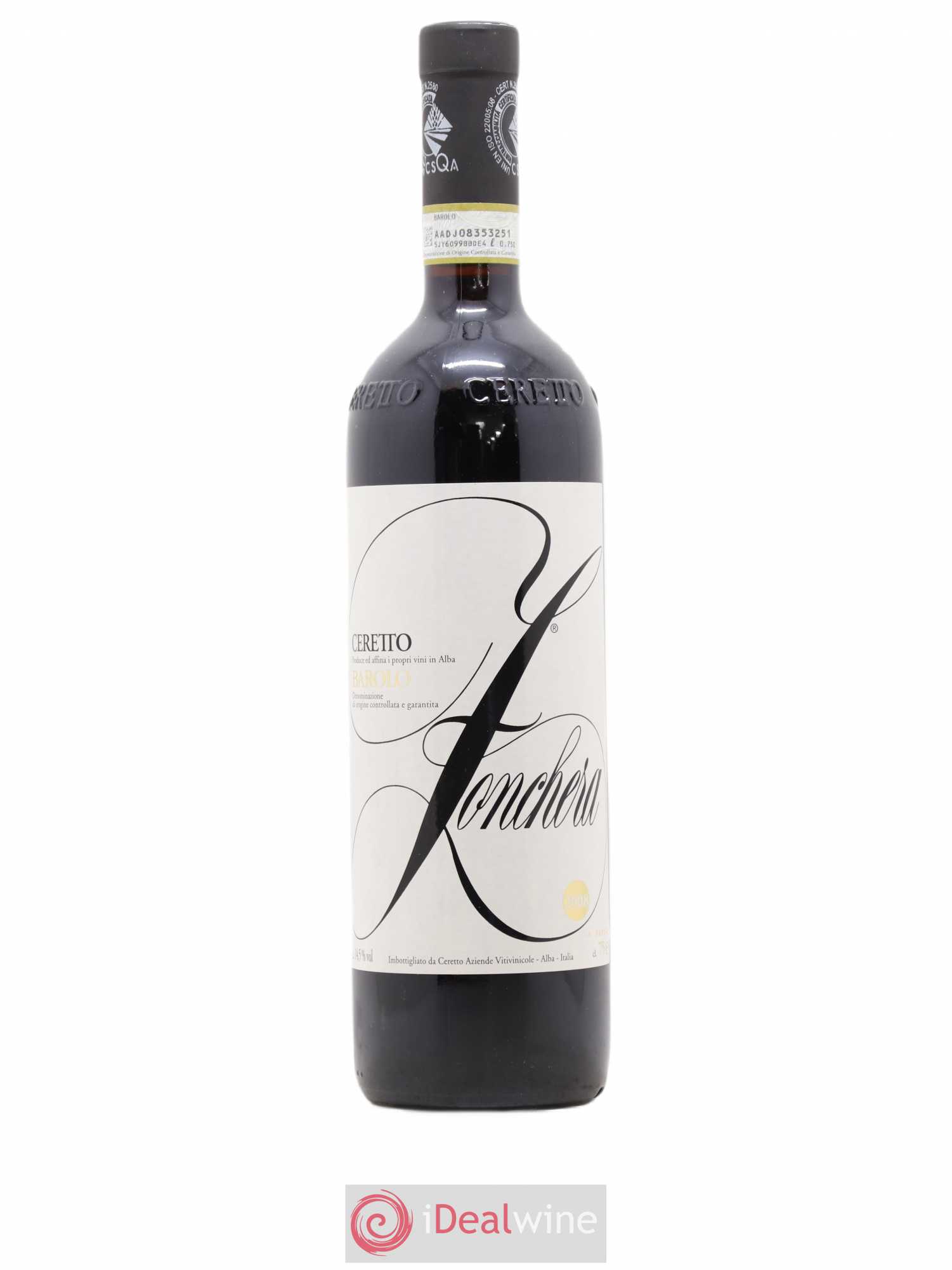 Barolo Zonchera Ceretto 2008 - Posten von 1 Flasche - 0