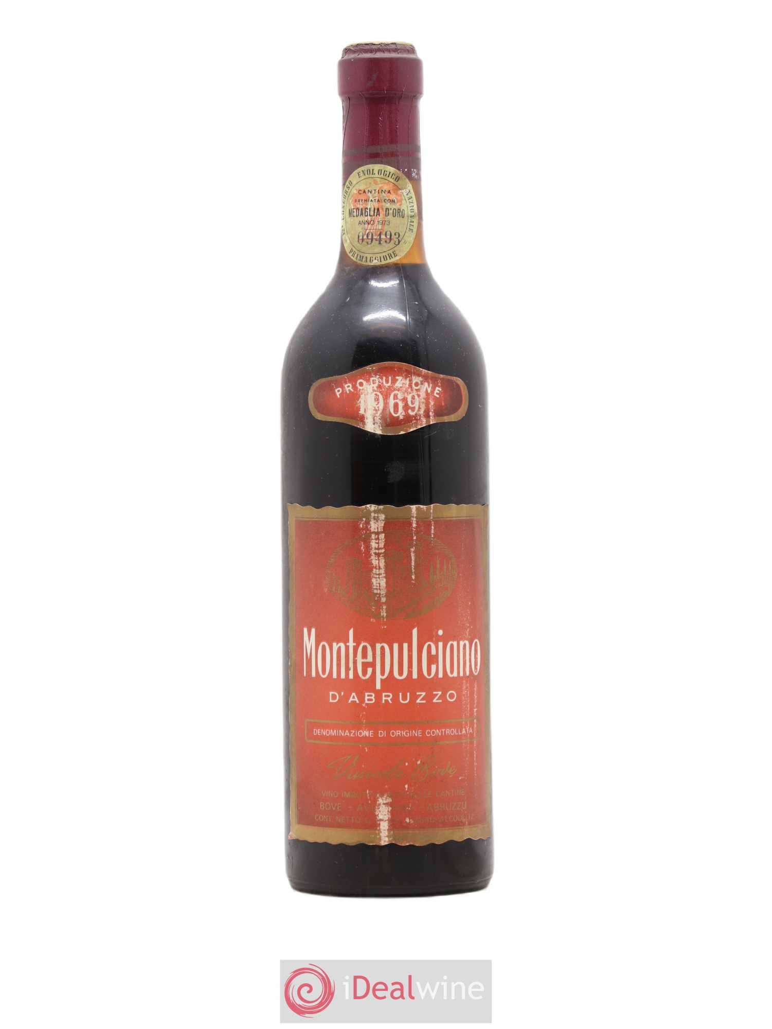 Montepulciano d'Abruzzo Azienda Vinicola Bove 1969 - Posten von 1 Flasche - 0
