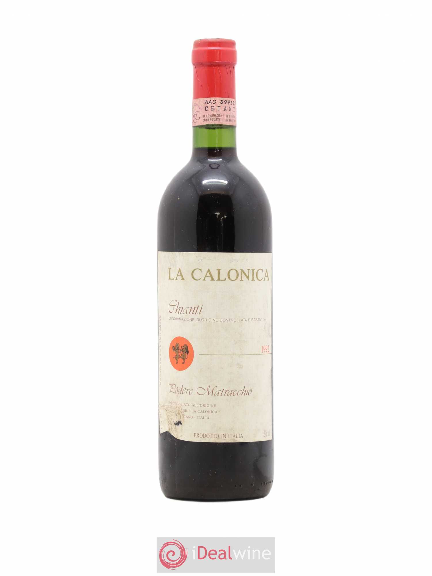 Chianti DOCG La Calonica Podere Mastracchio 1992 - Posten von 1 Flasche - 0
