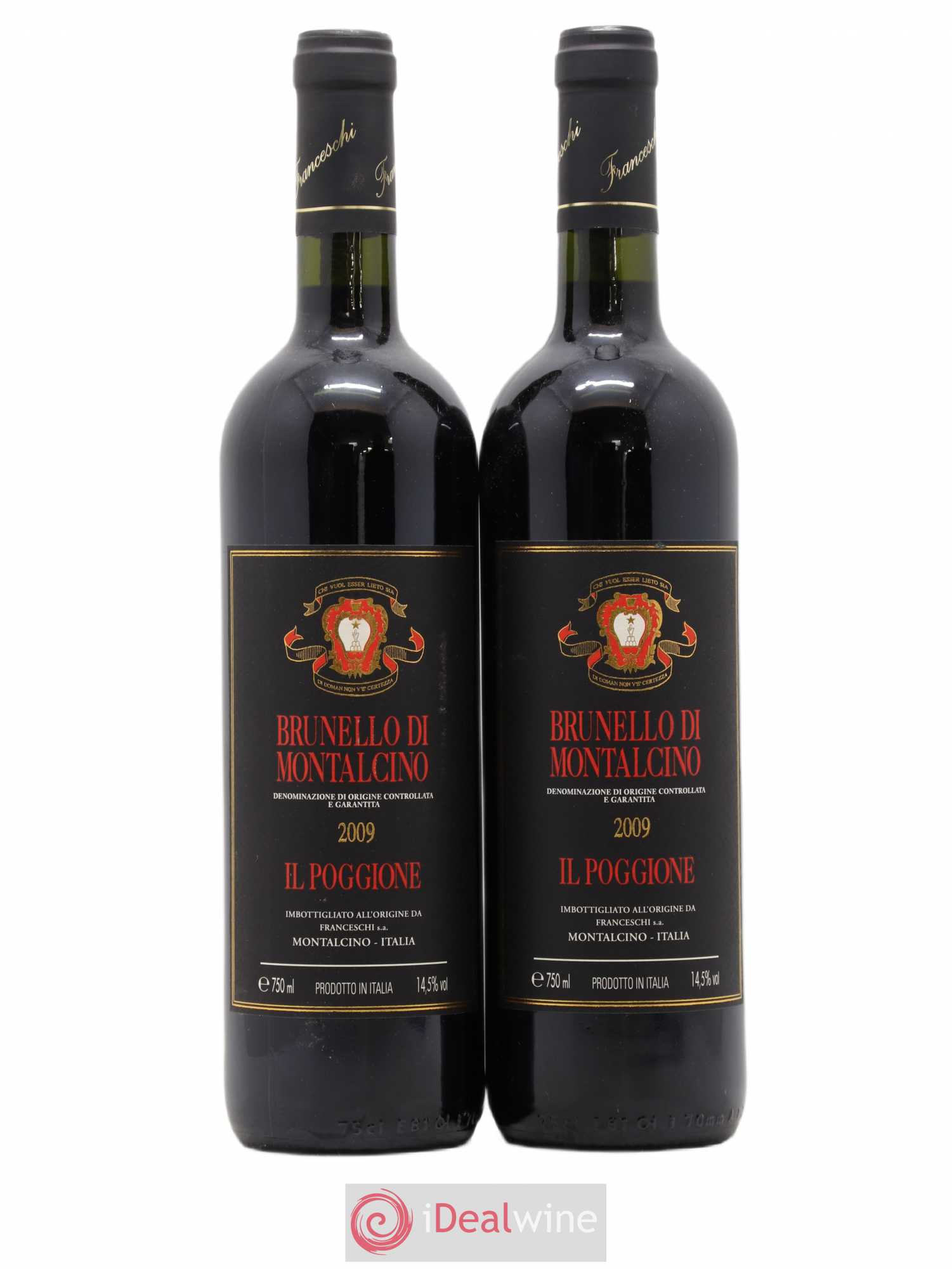 Brunello di Montalcino DOCG Il Poggione Lavinio Franceschi 2009 - Lot de 2 bouteilles - 0