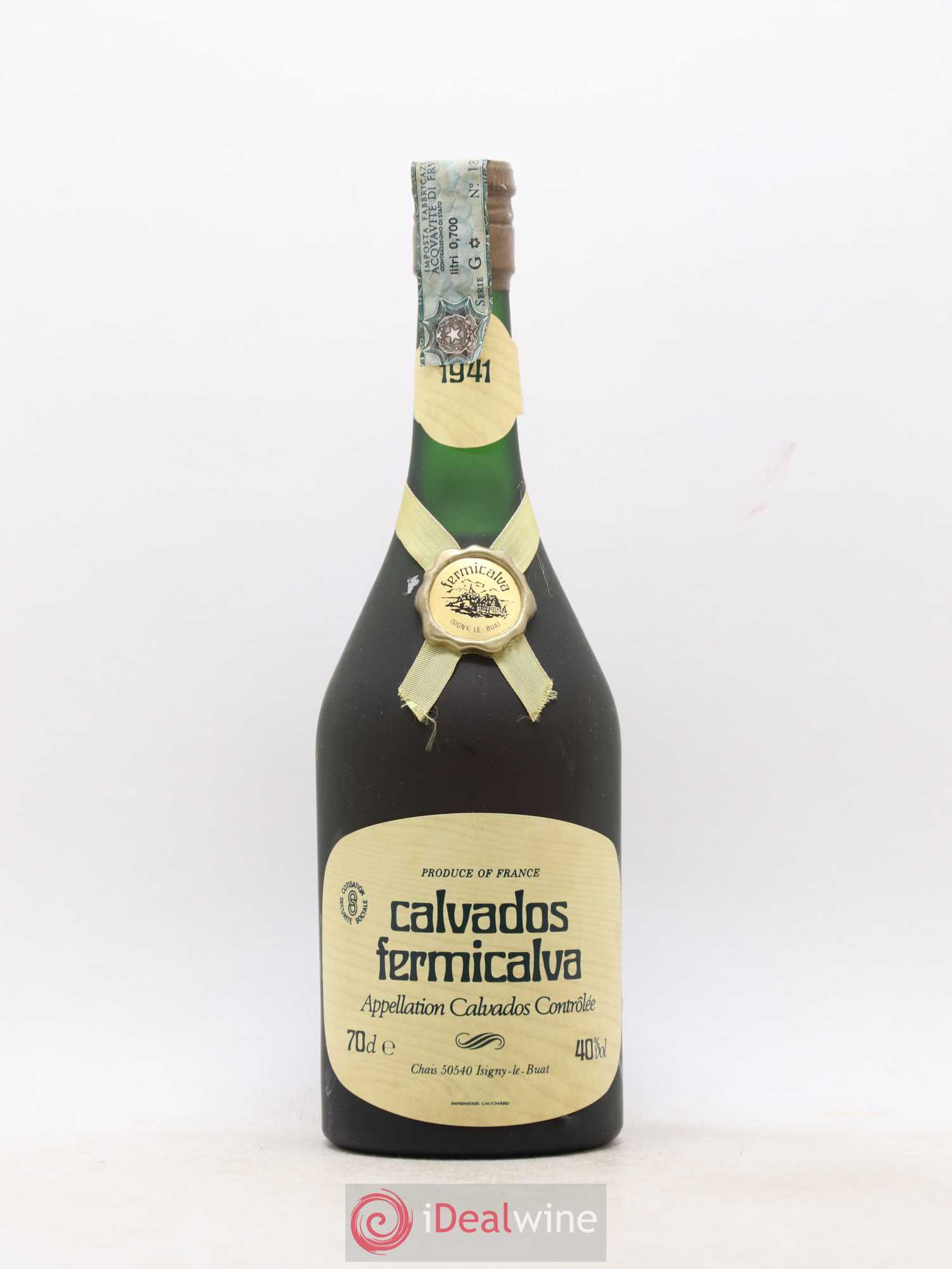 Calvados Fermicalva (sans prix de réserve) 1941 - Lot de 1 bouteille - 1